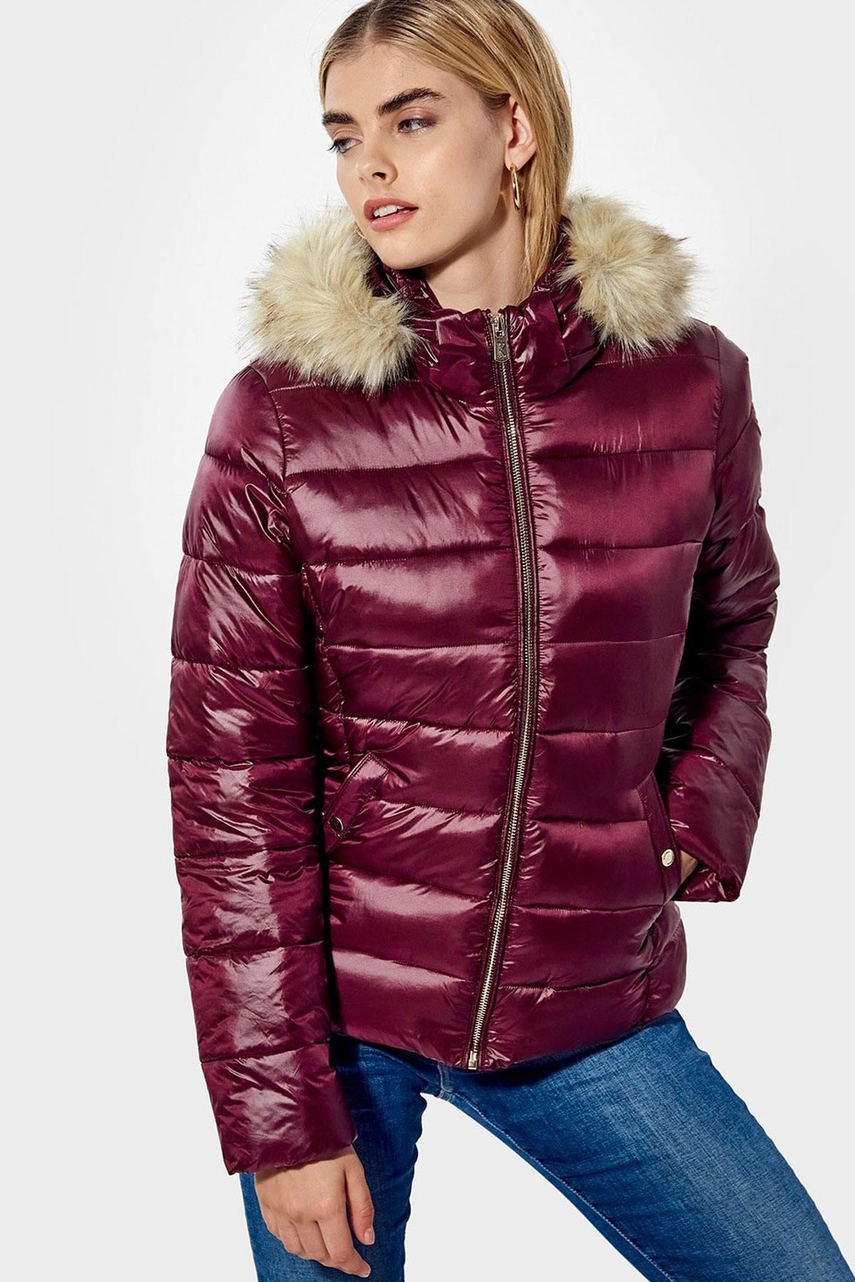 Warm purple down jacket - Image n°1