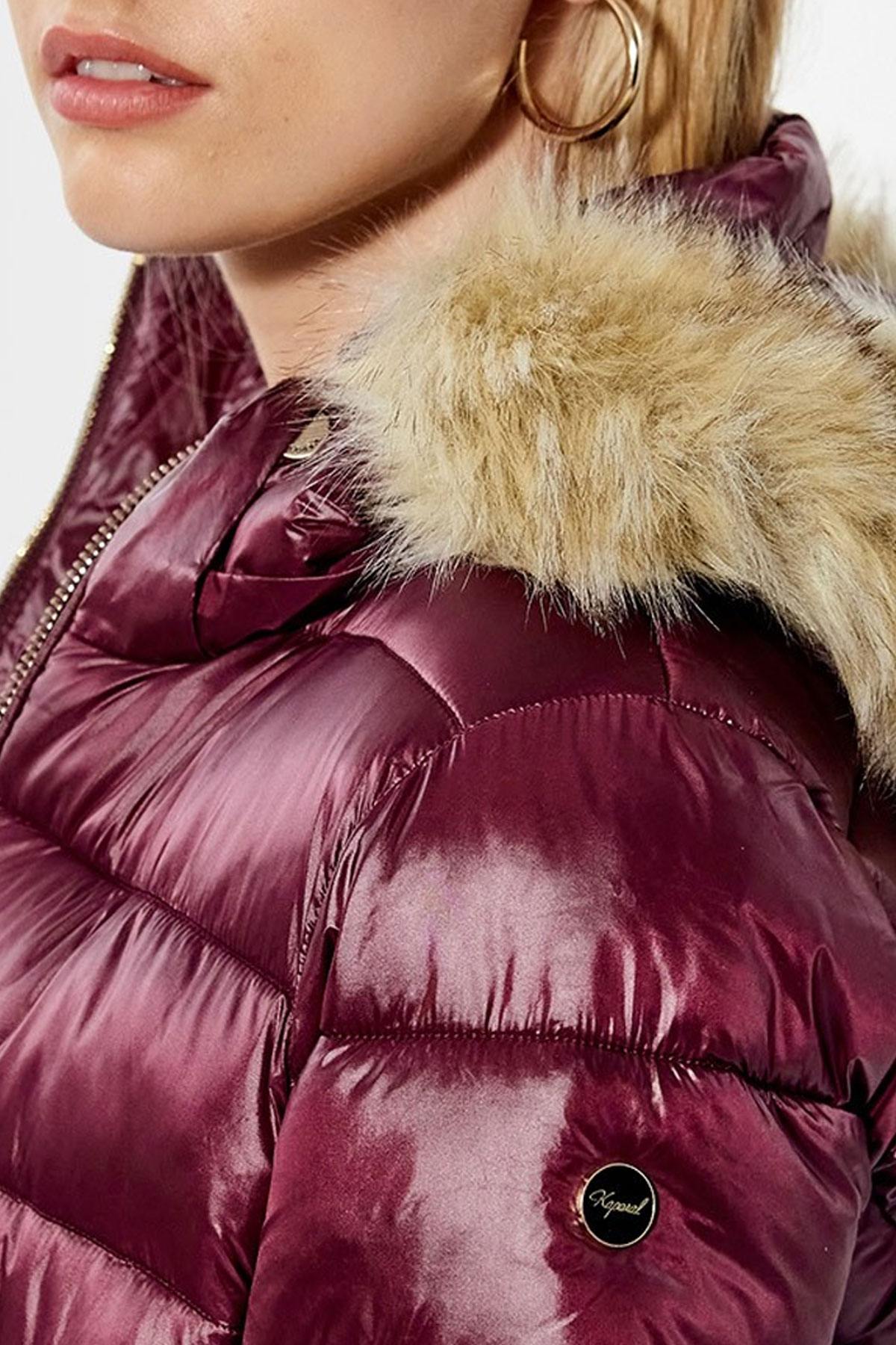 Warm purple down jacket - Image n°7