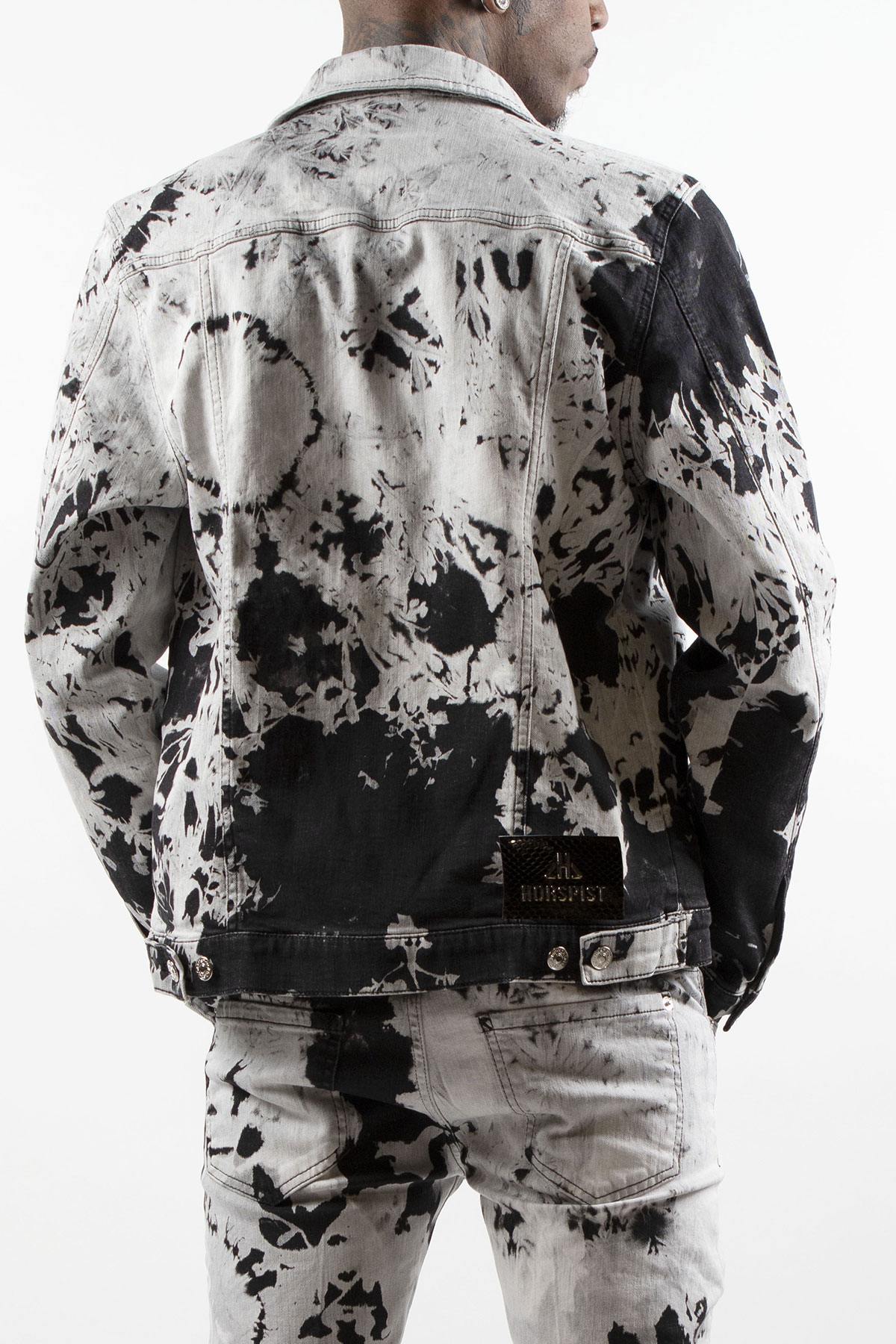 Black and white denim jacket - Image n°3