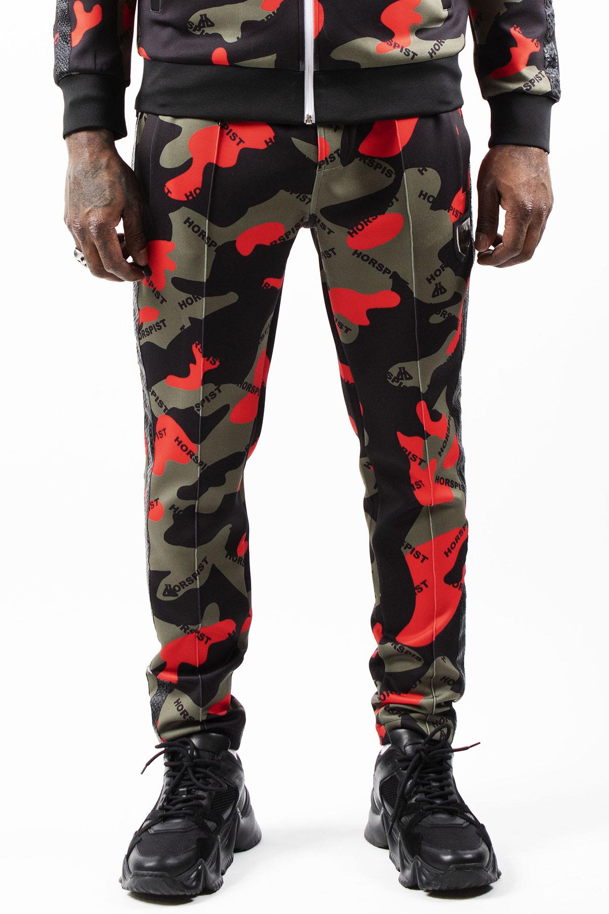 Red Camouflage Sweatpants - Image n°1