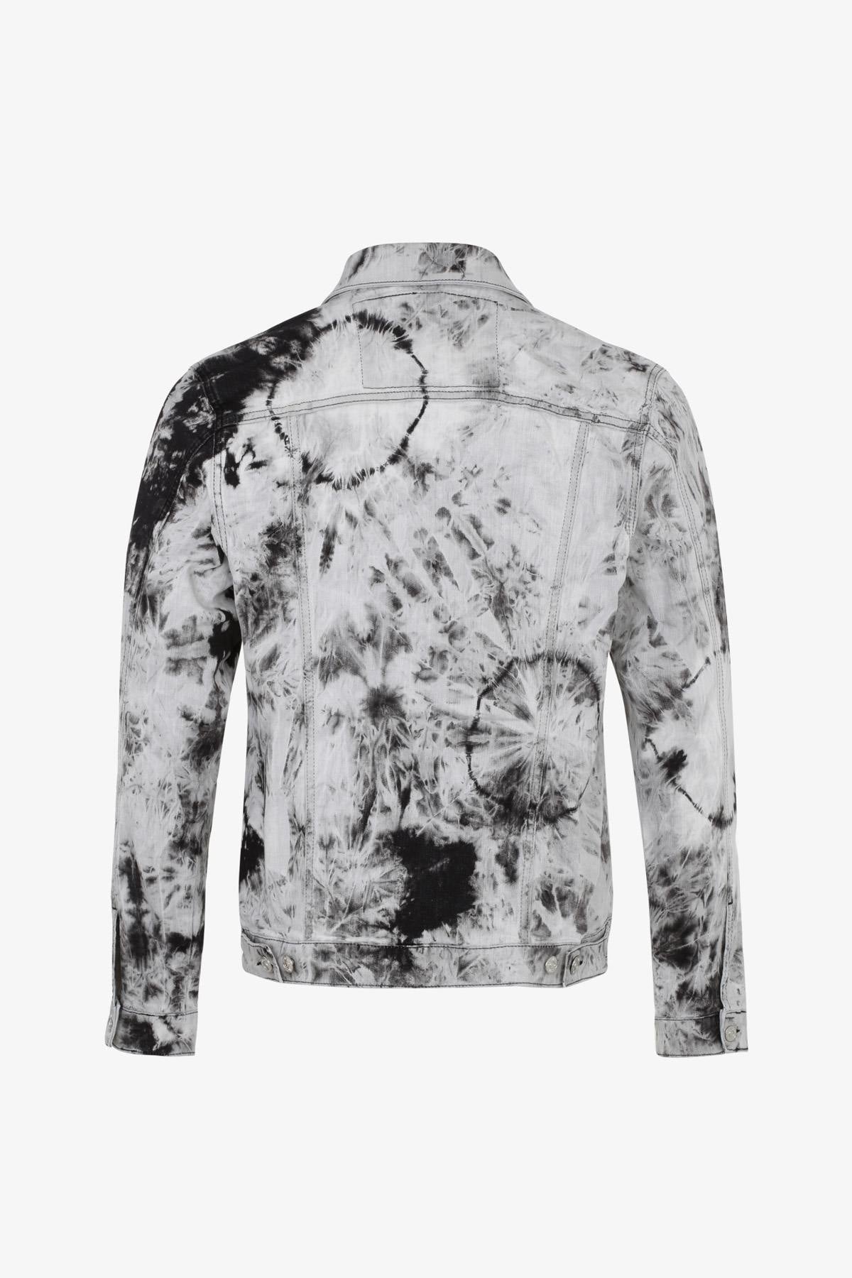 Black and white denim jacket - Image n°4