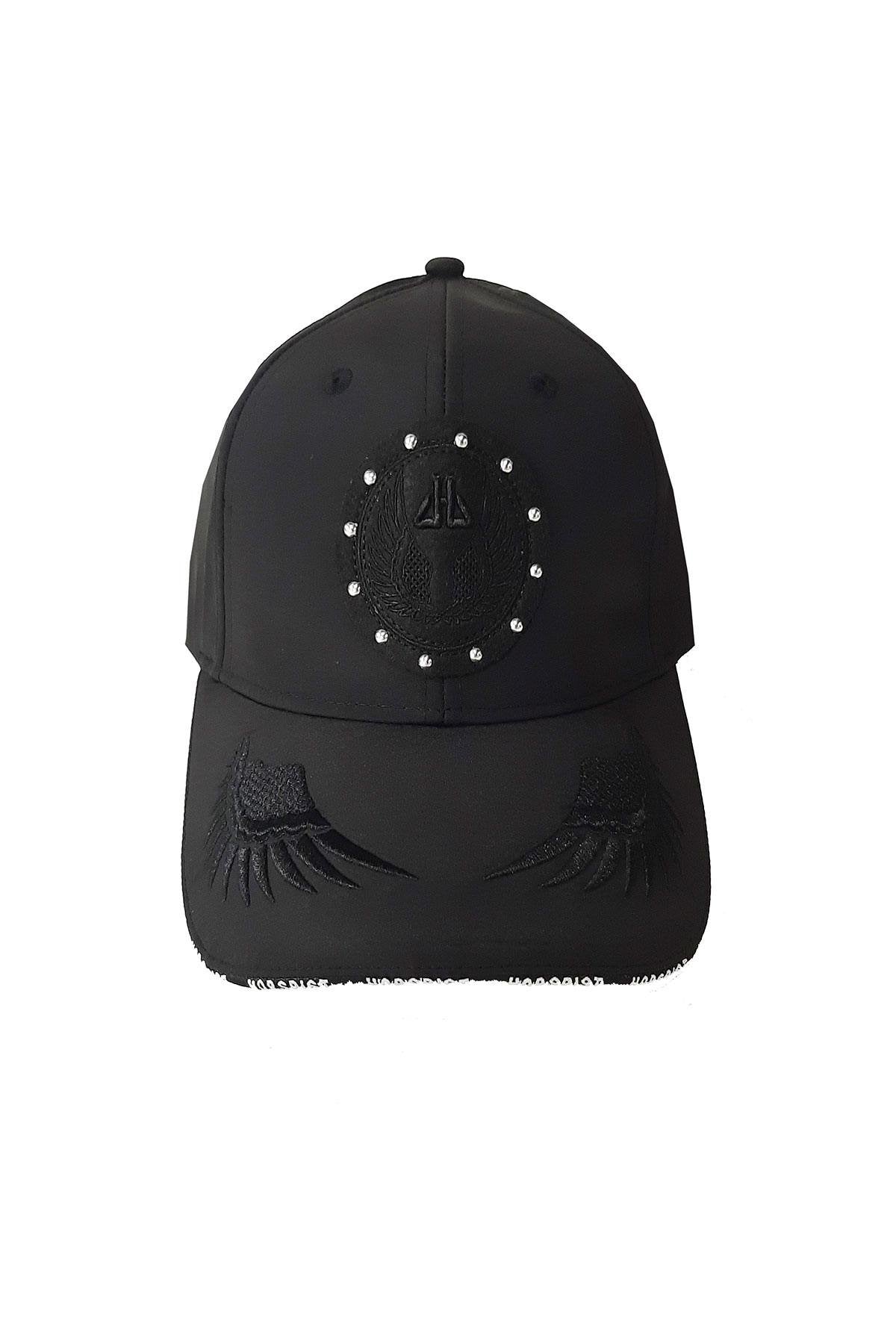 Black logo and rhinestone cap - Image n°1