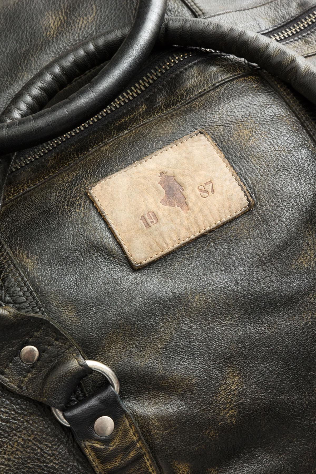 Vintage leather travel bag - Image n°2