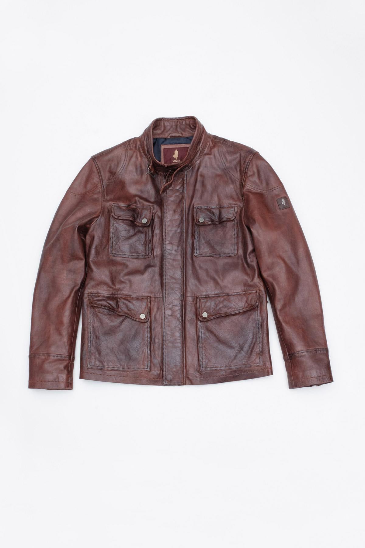 Aged leather safari jacket - Image n°8