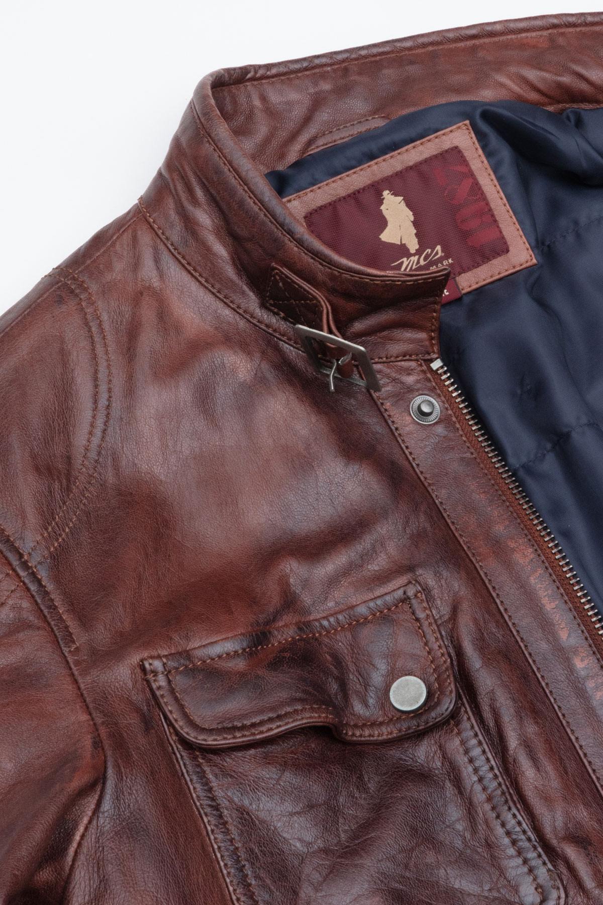 Aged leather safari jacket - Image n°9