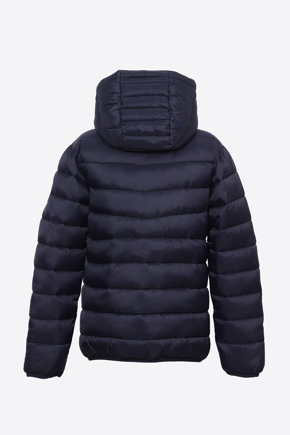 Navy blue children's down jacket - Image n°2