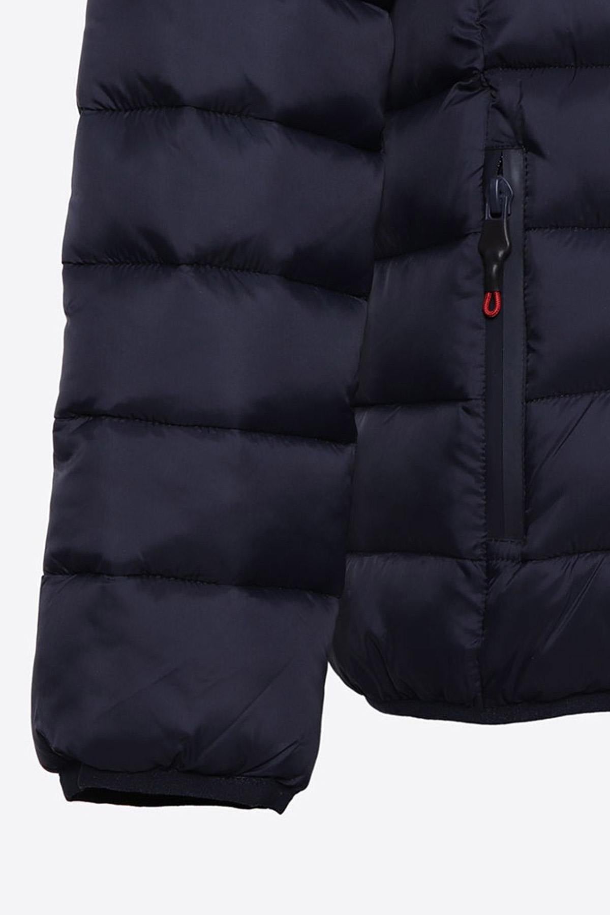 Navy blue children's down jacket - Image n°5