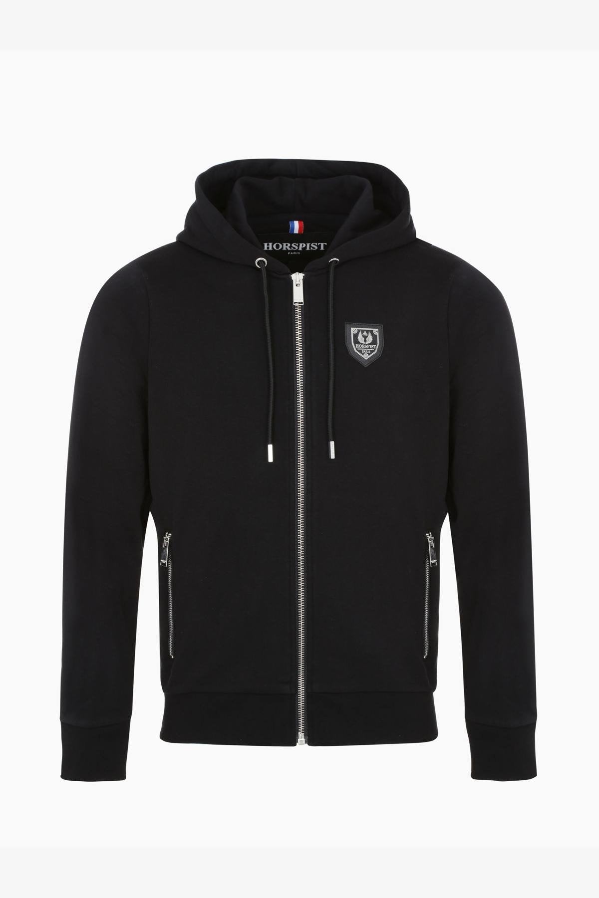 Zipped hooded sweatshirt with Boo rhinestones - Image n°2