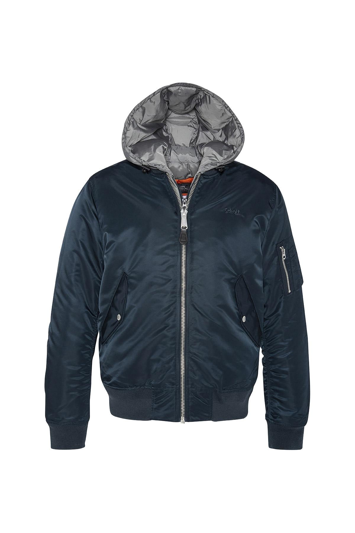 Bomber jacket with removable facing - Image n°1