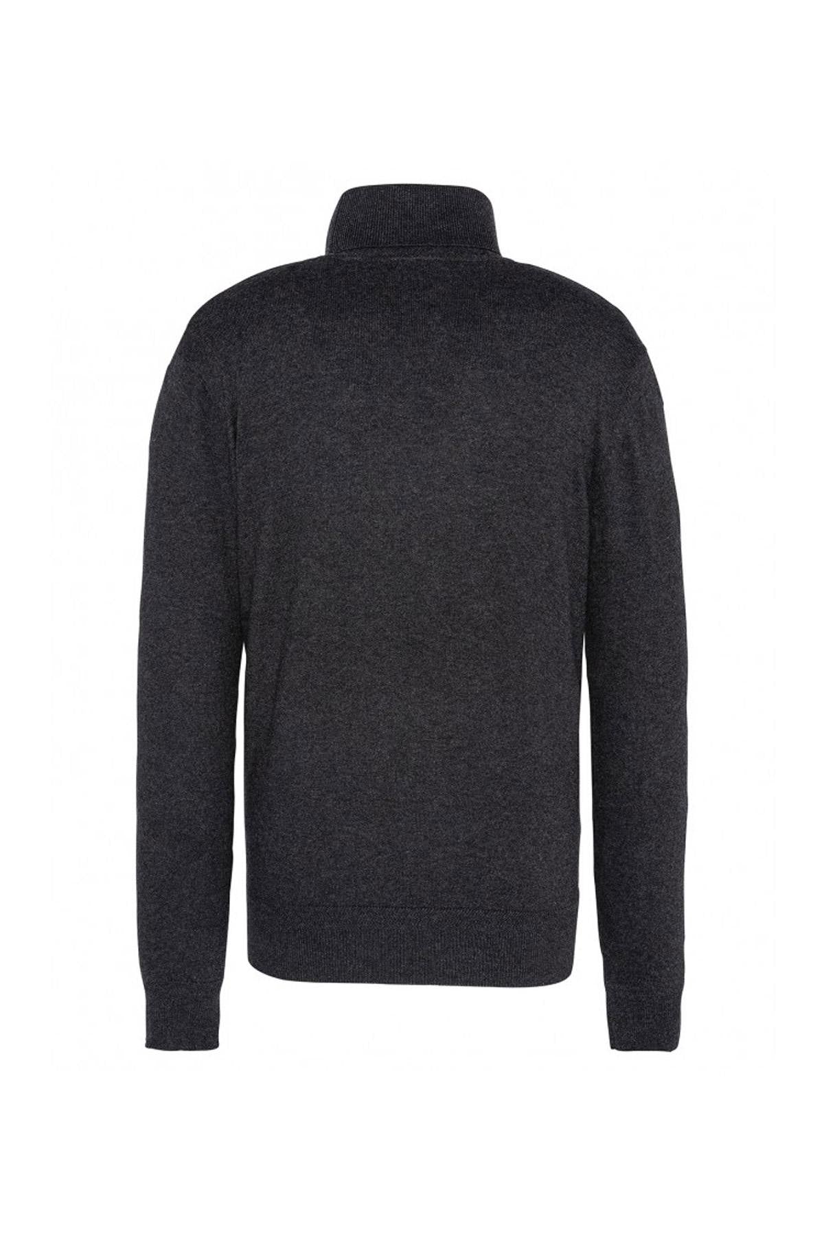 Men's anthracite turtleneck sweater - Image n°2