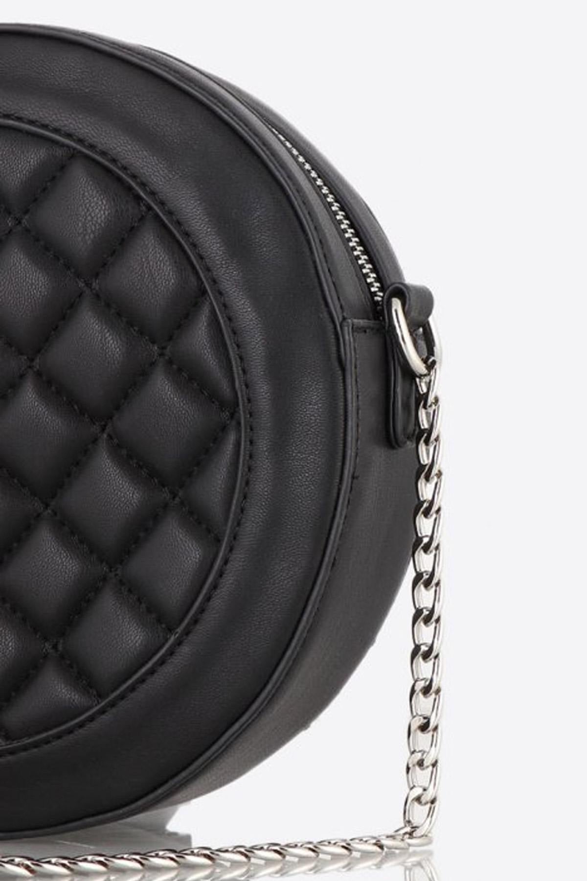 Round bag with chain shoulder strap - Image n°6