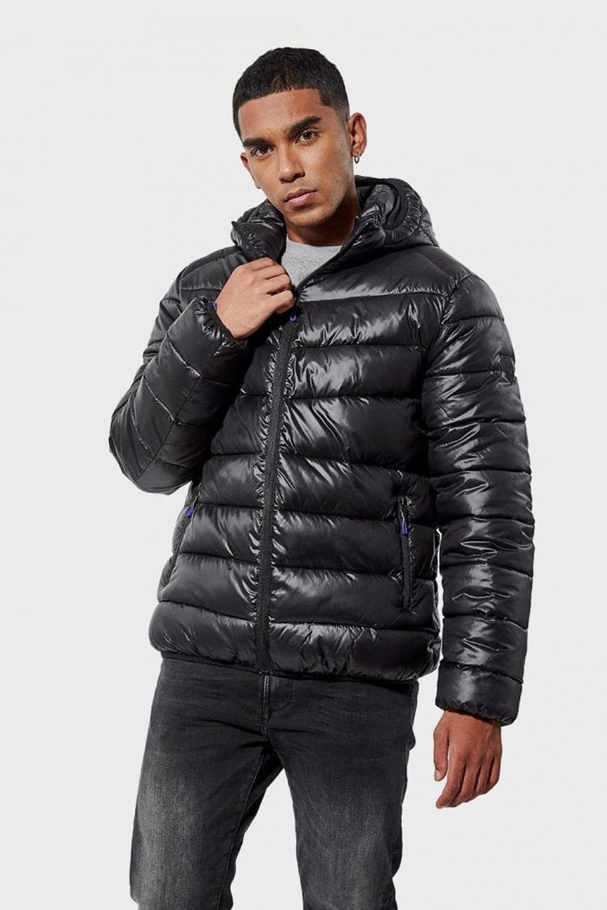 Men's recycled polyester down jacket - Image n°1