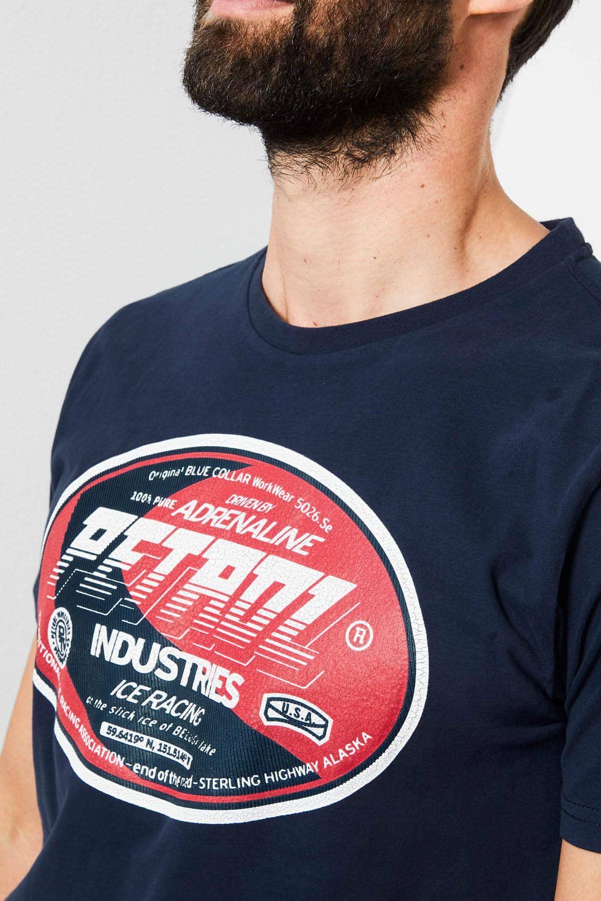 Navy blue short-sleeved t-shirt - Image n°2