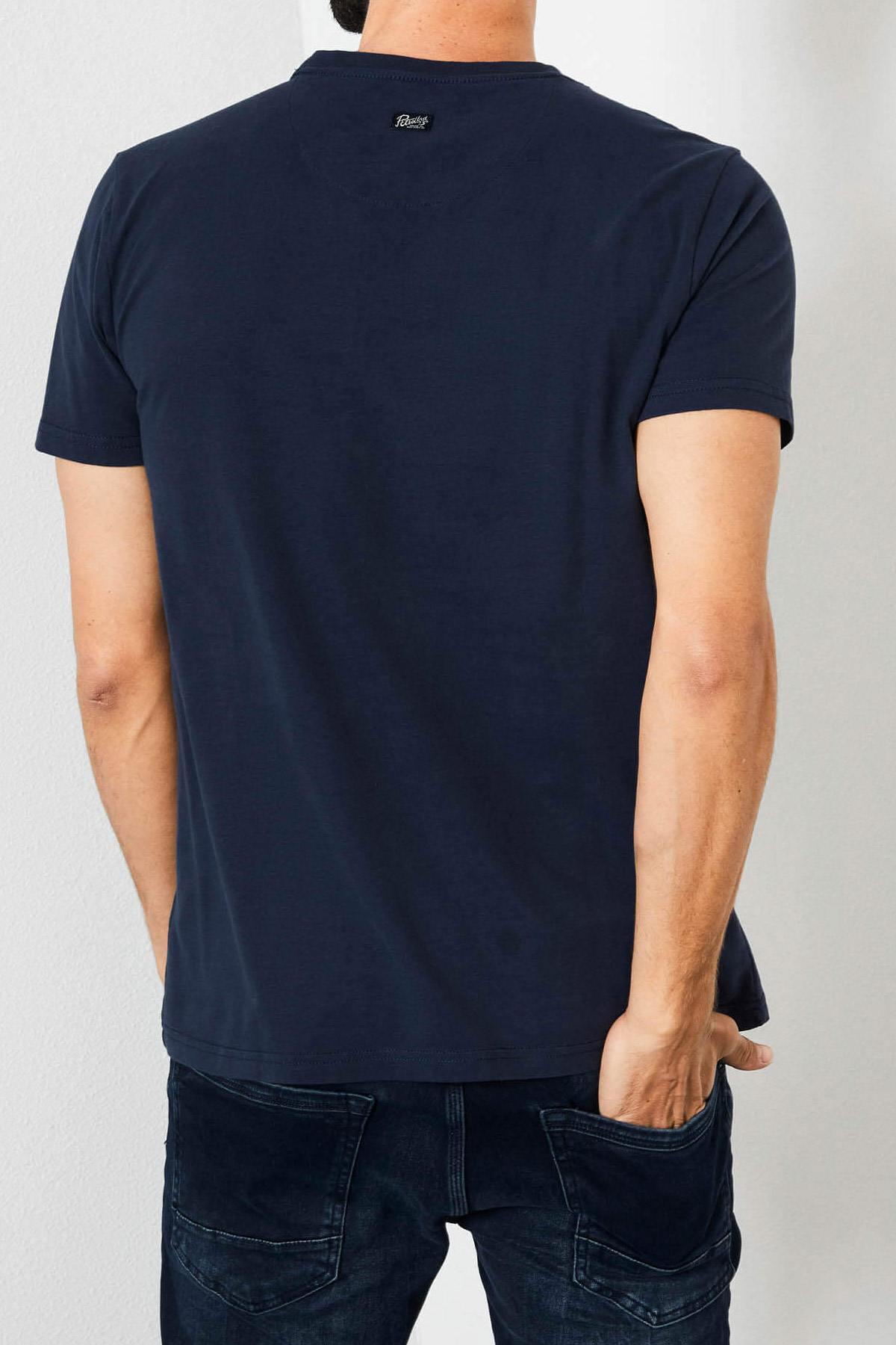 Navy blue short-sleeved t-shirt - Image n°3