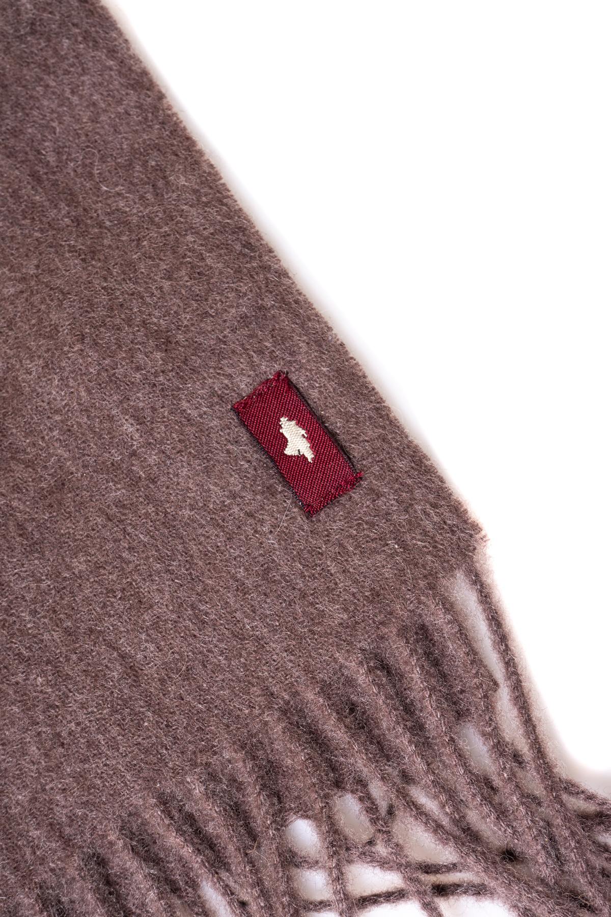 Elegant brown scarf for men - Image n°4