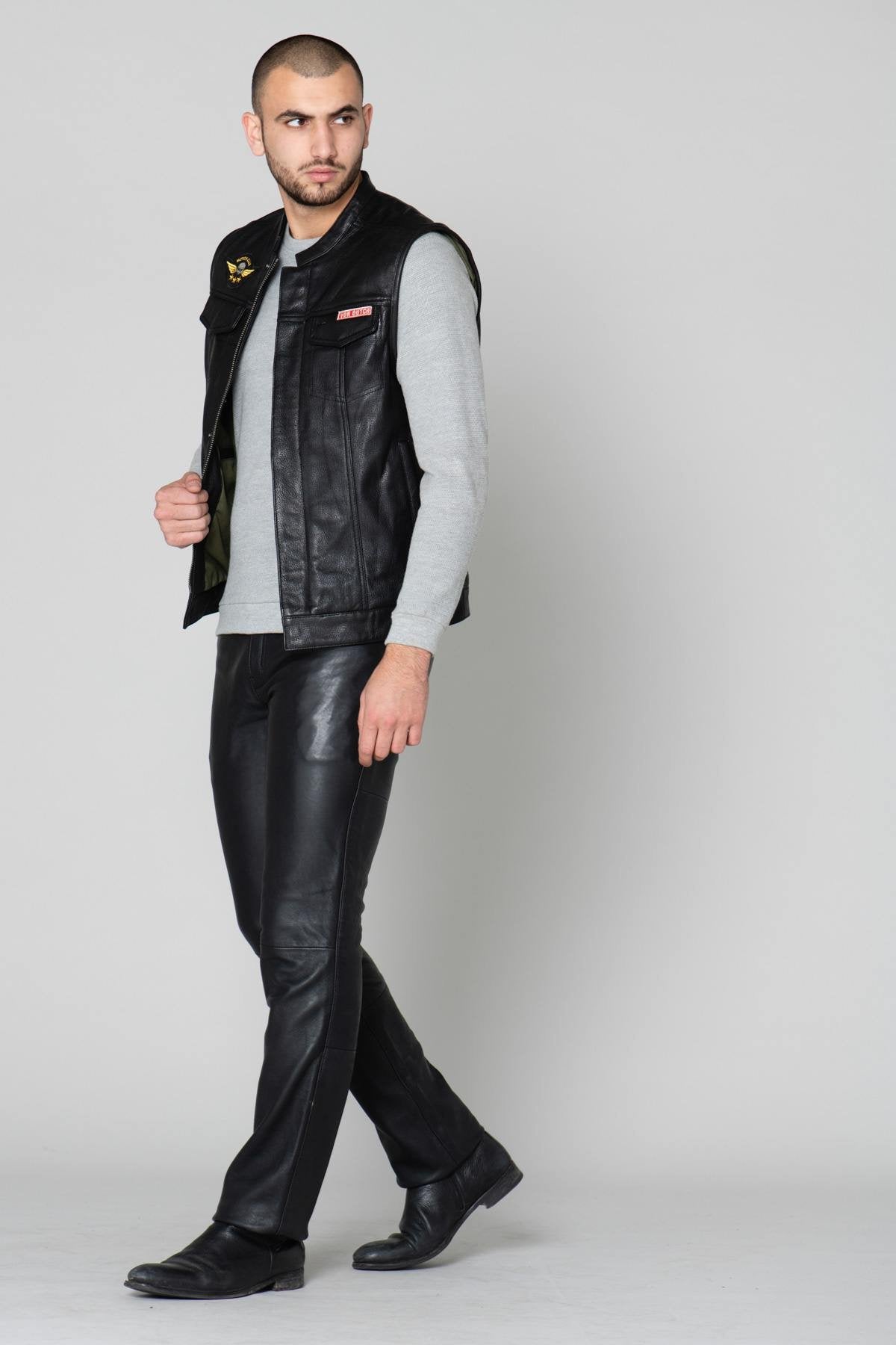  Black lambskin pants - Image n°2