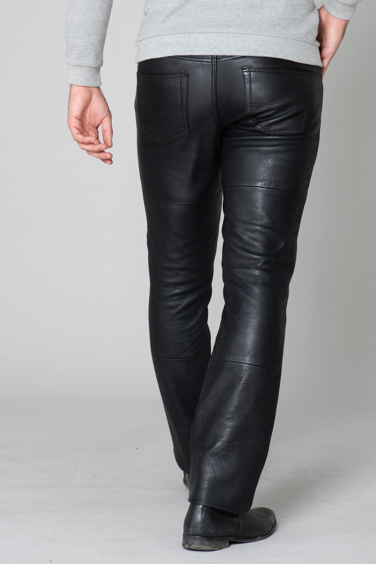  Black lambskin pants - Image n°6