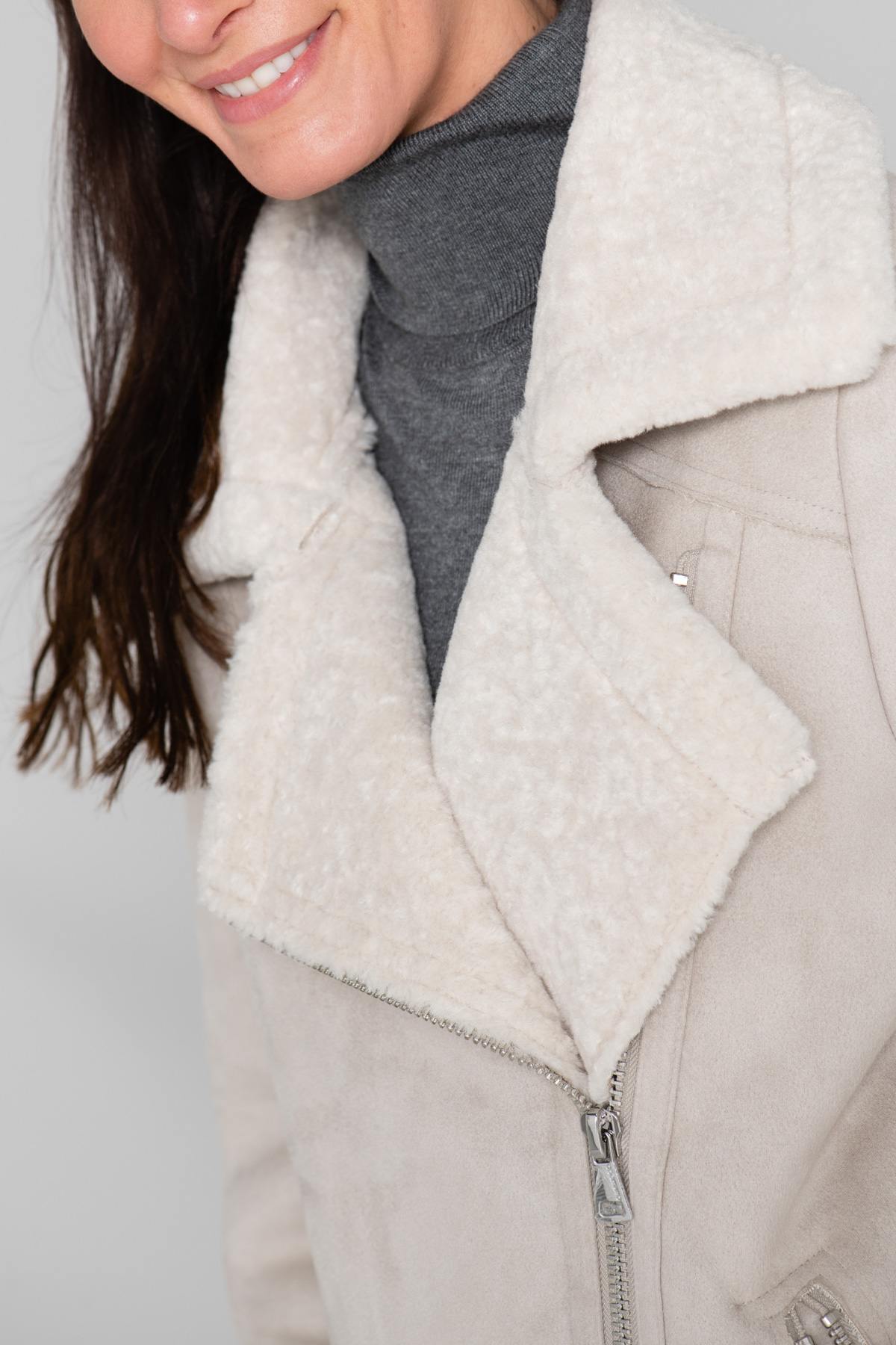 Imitation shearling bomber - Image n°8