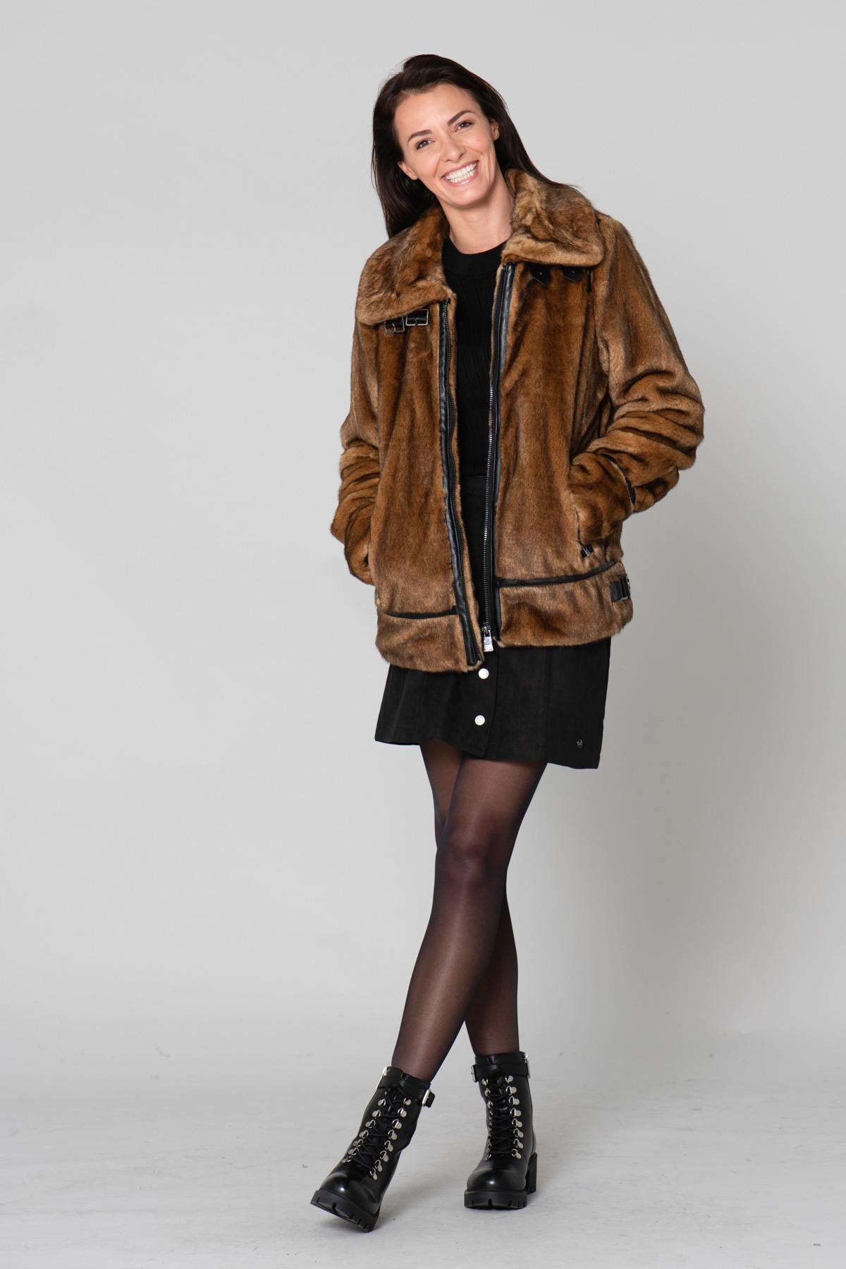 Faux fur bomber - Image n°7