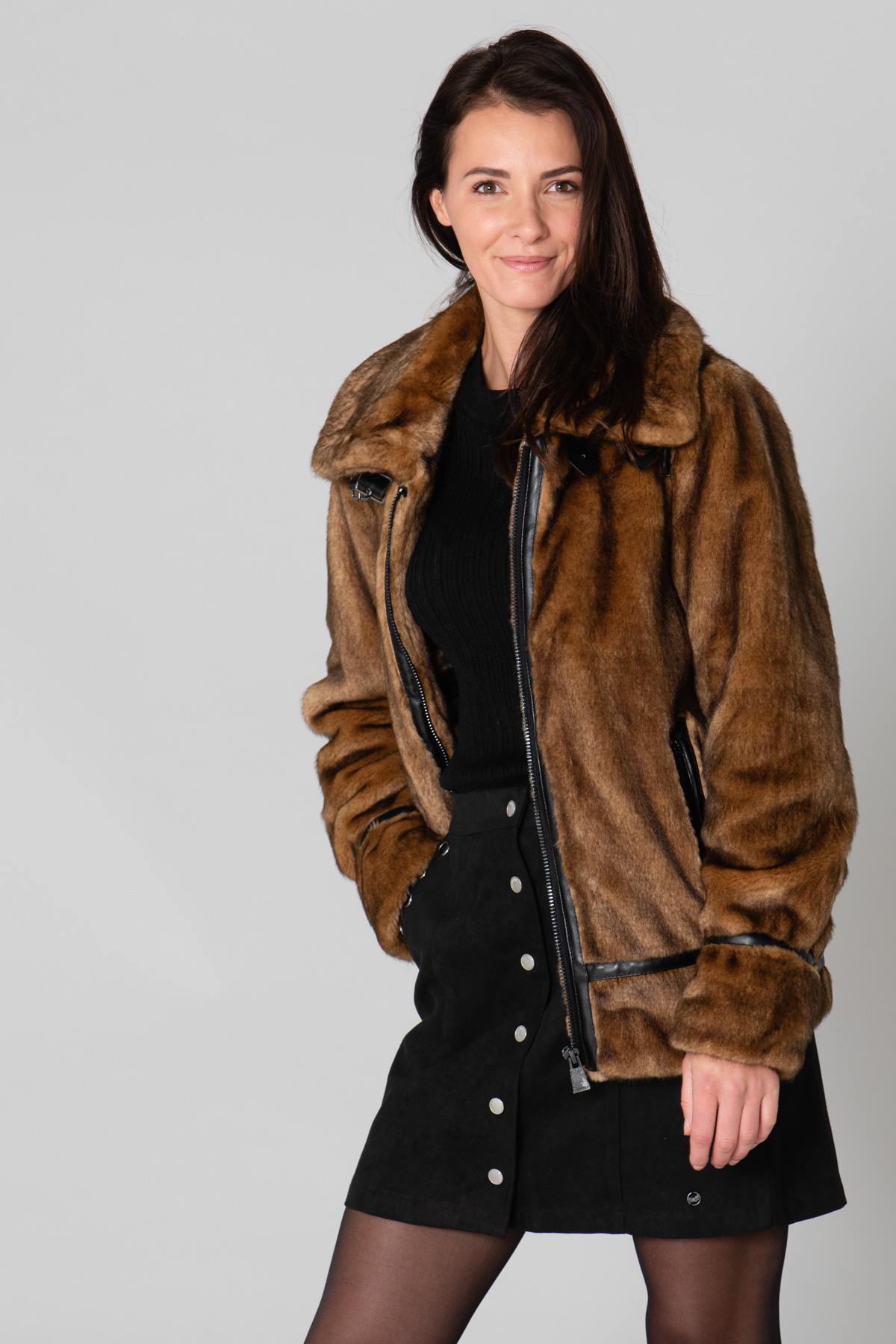 Faux fur bomber - Image n°8