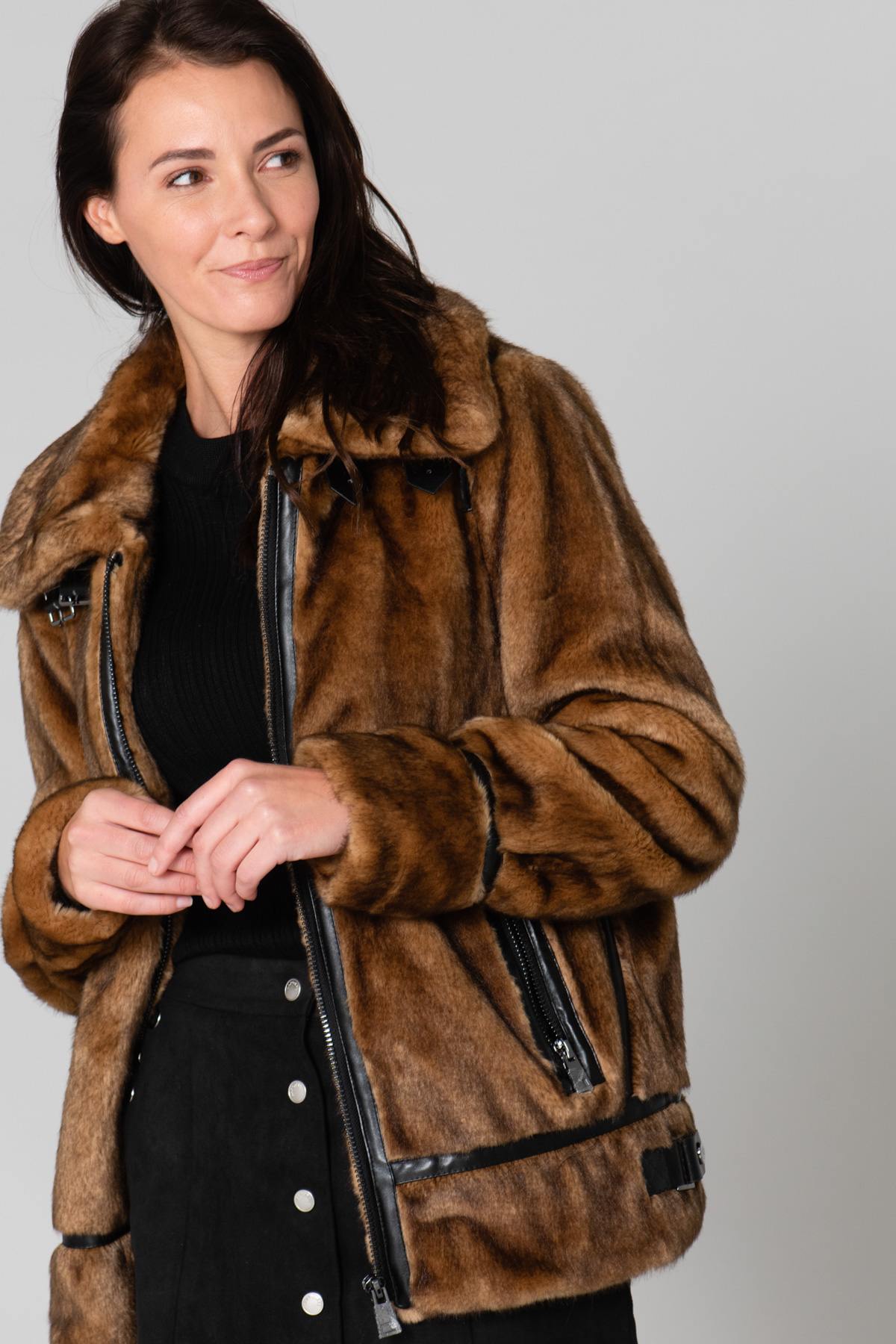 Faux fur bomber - Image n°1