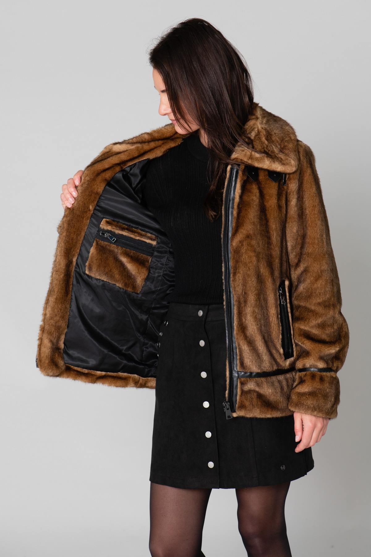 Faux fur bomber - Image n°5