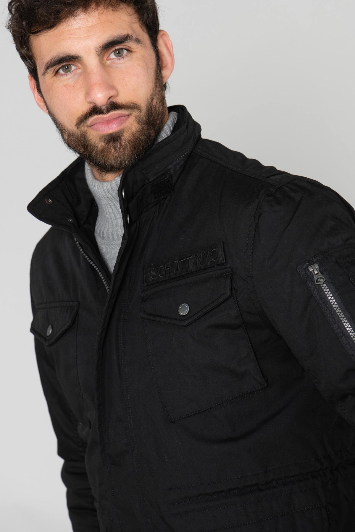 Men's 4-pocket black jacket - Image n°6