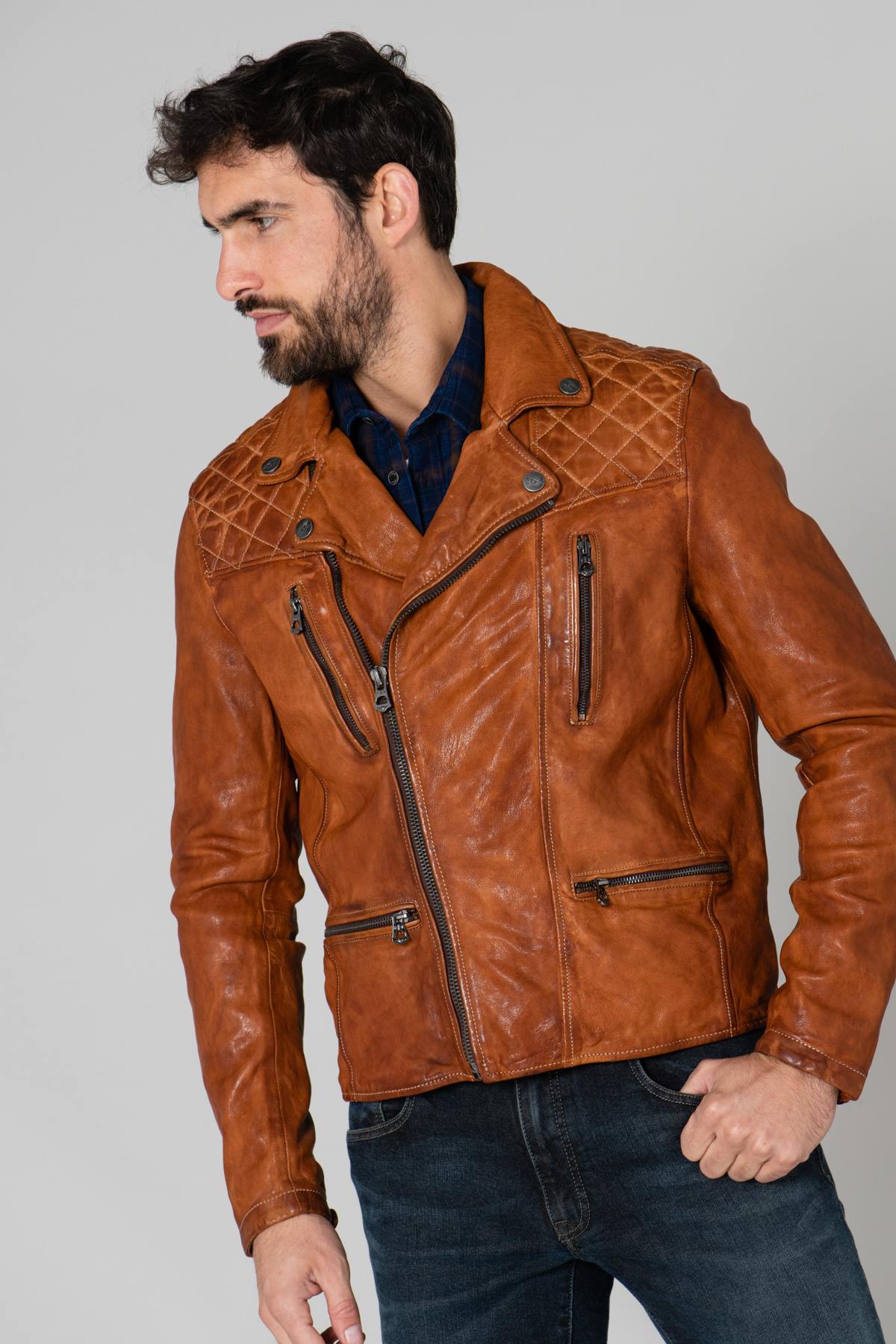 Vintage whiskey men's perfecto - Image n°3