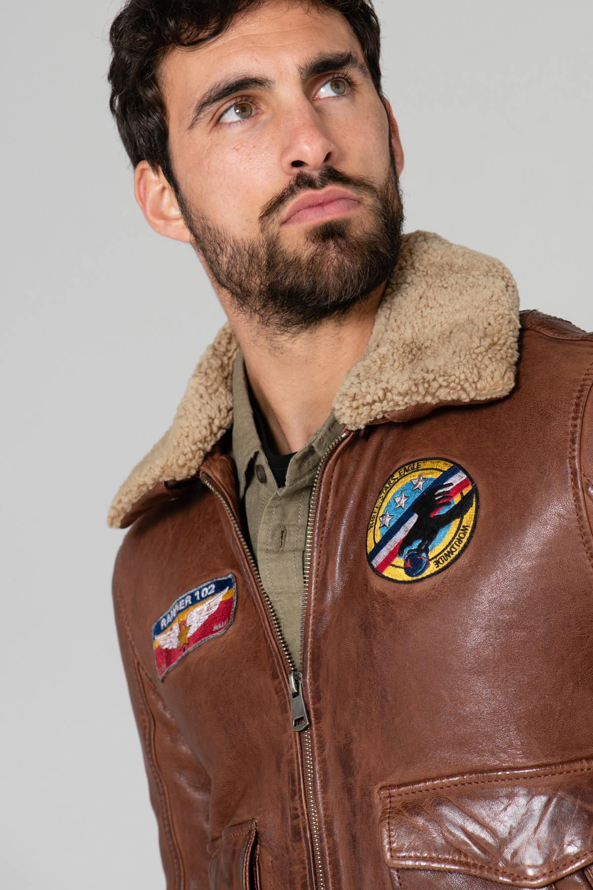 Pilot jacket with Ranger patches - Image n°8