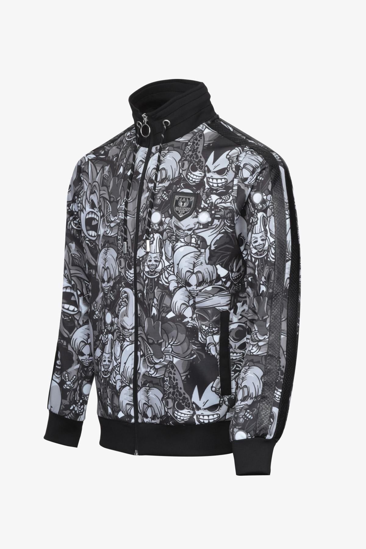 Luxury sportswear jacket with manga print - Image n°2