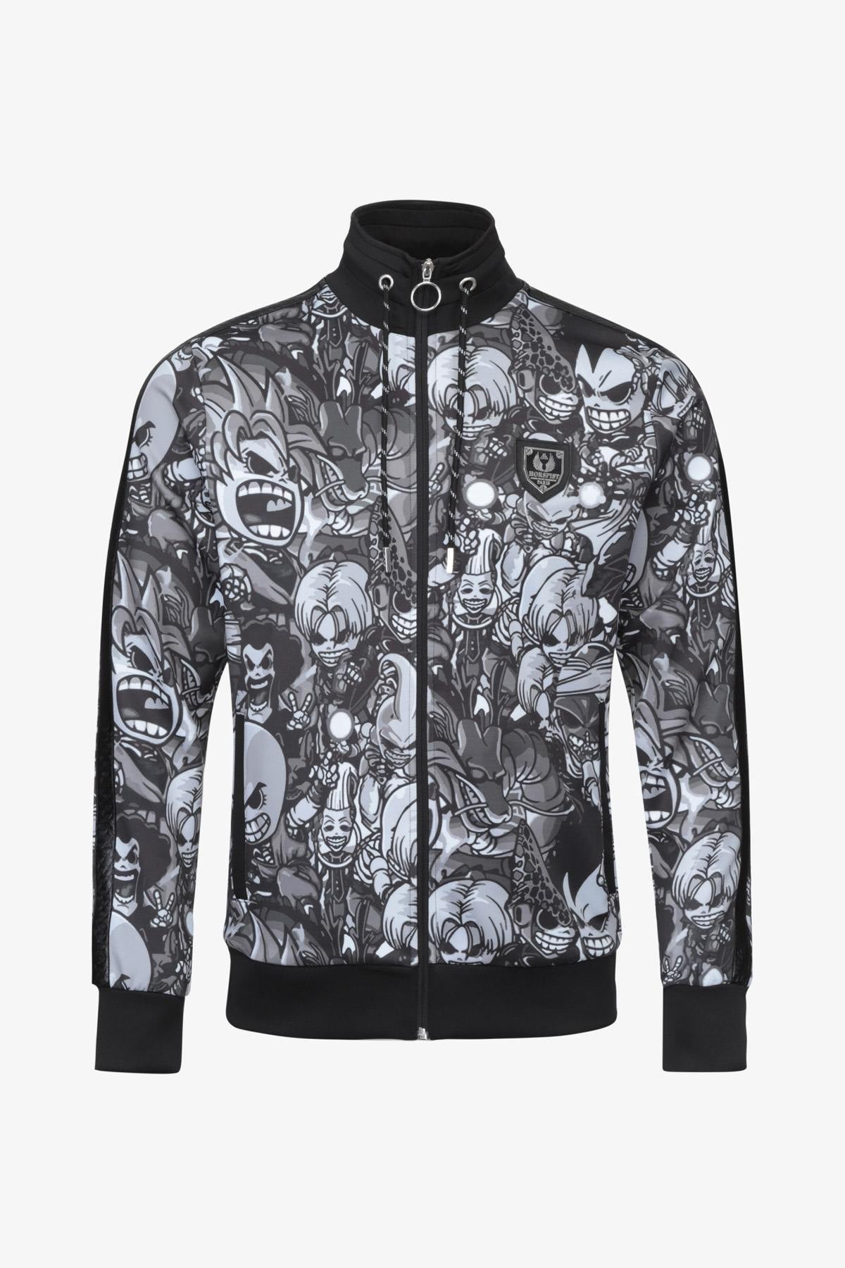 Luxury sportswear jacket with manga print - Image n°1