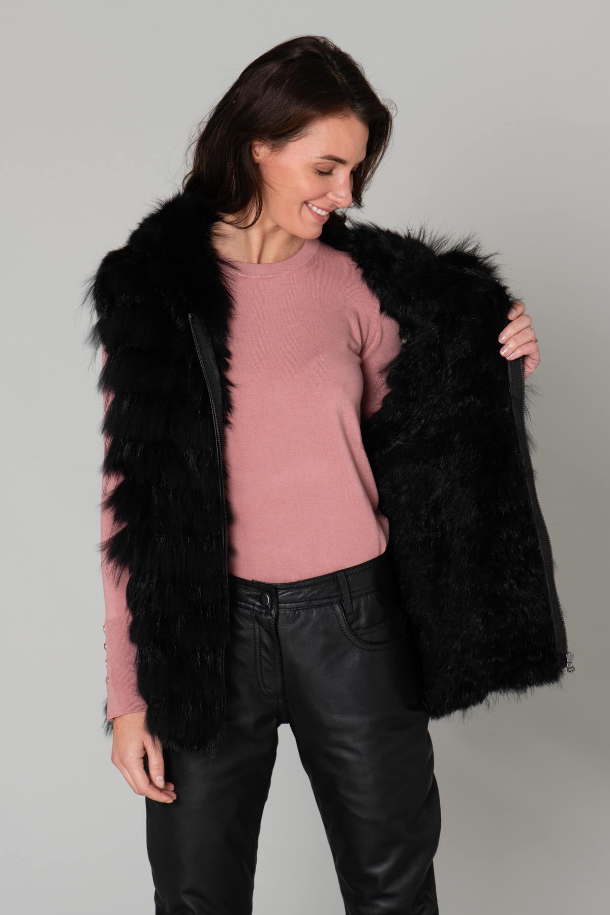 Women's fur vest - Image n°6