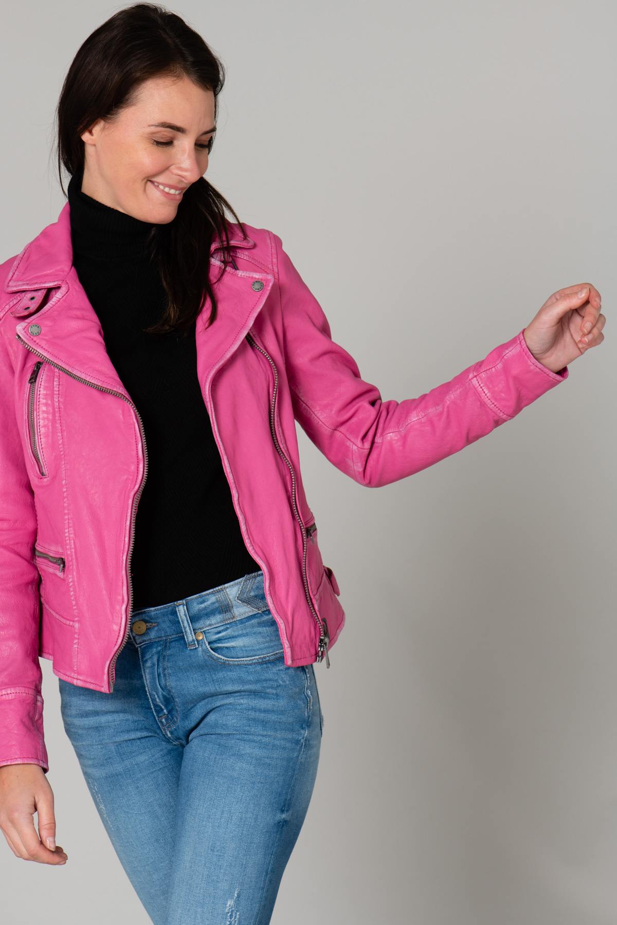 Pink leather perfecto - Image n°3