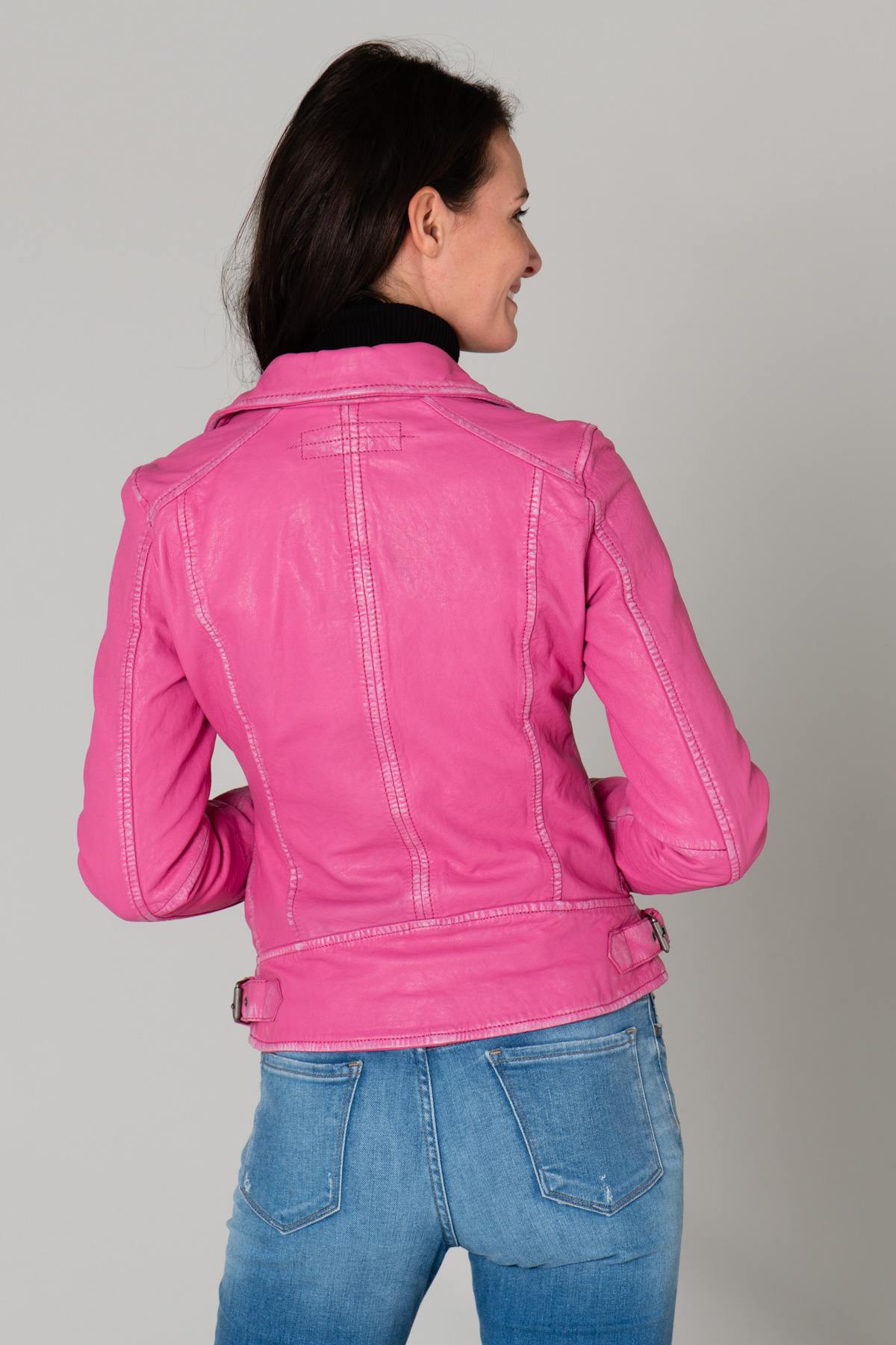 Pink leather perfecto - Image n°6