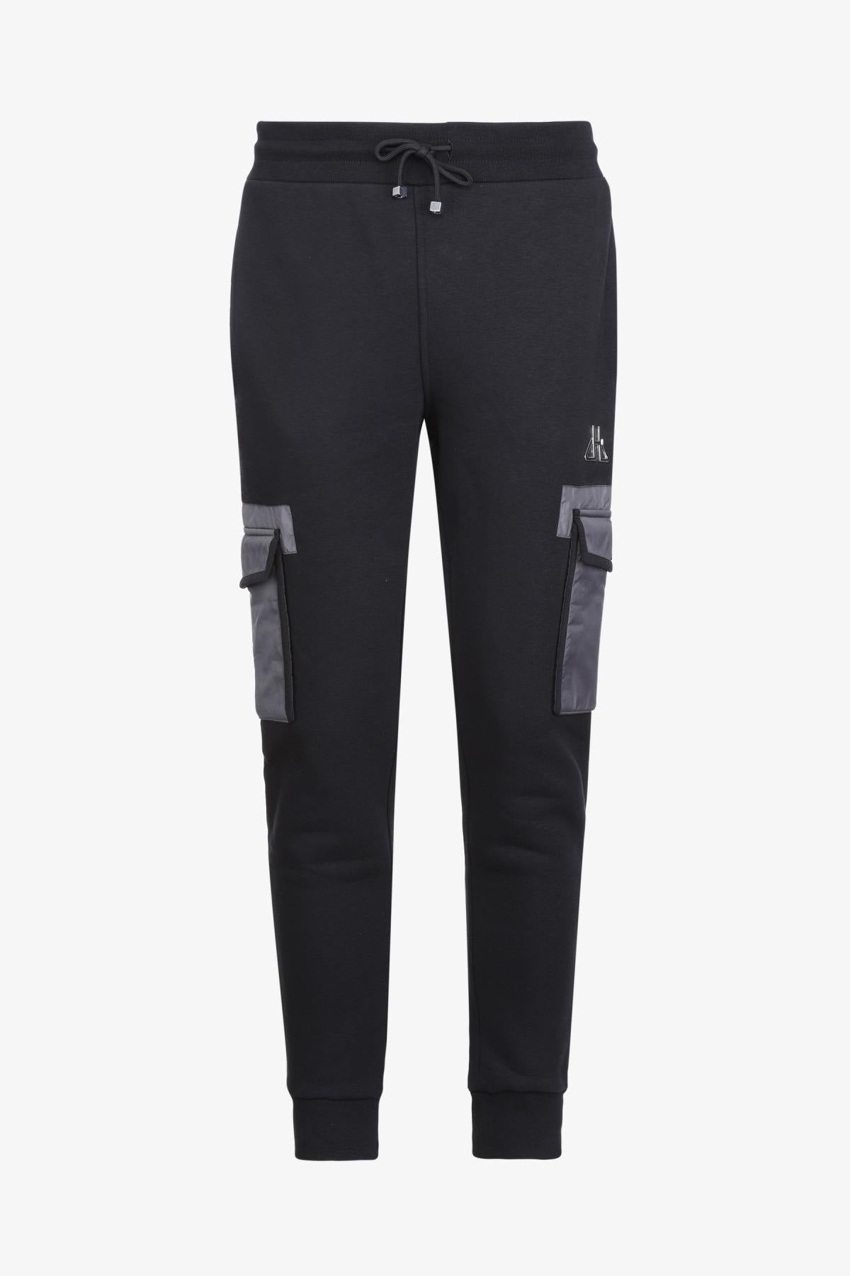 Black and gray sportswear pants - Image n°3