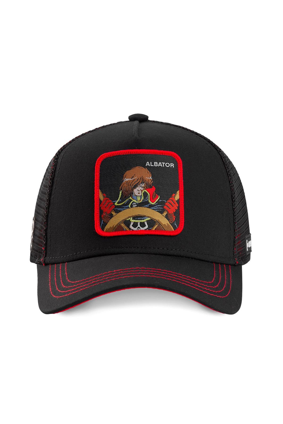 Black and red Albator cap - Image n°1