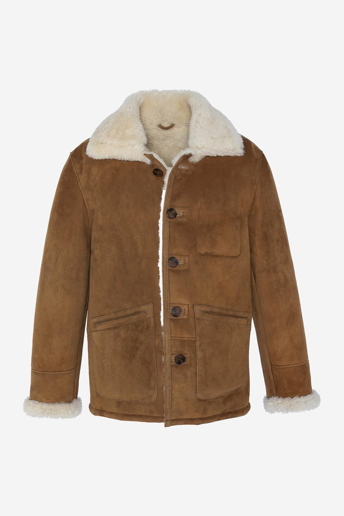 Suede shearling rancher jacket - Image n°6