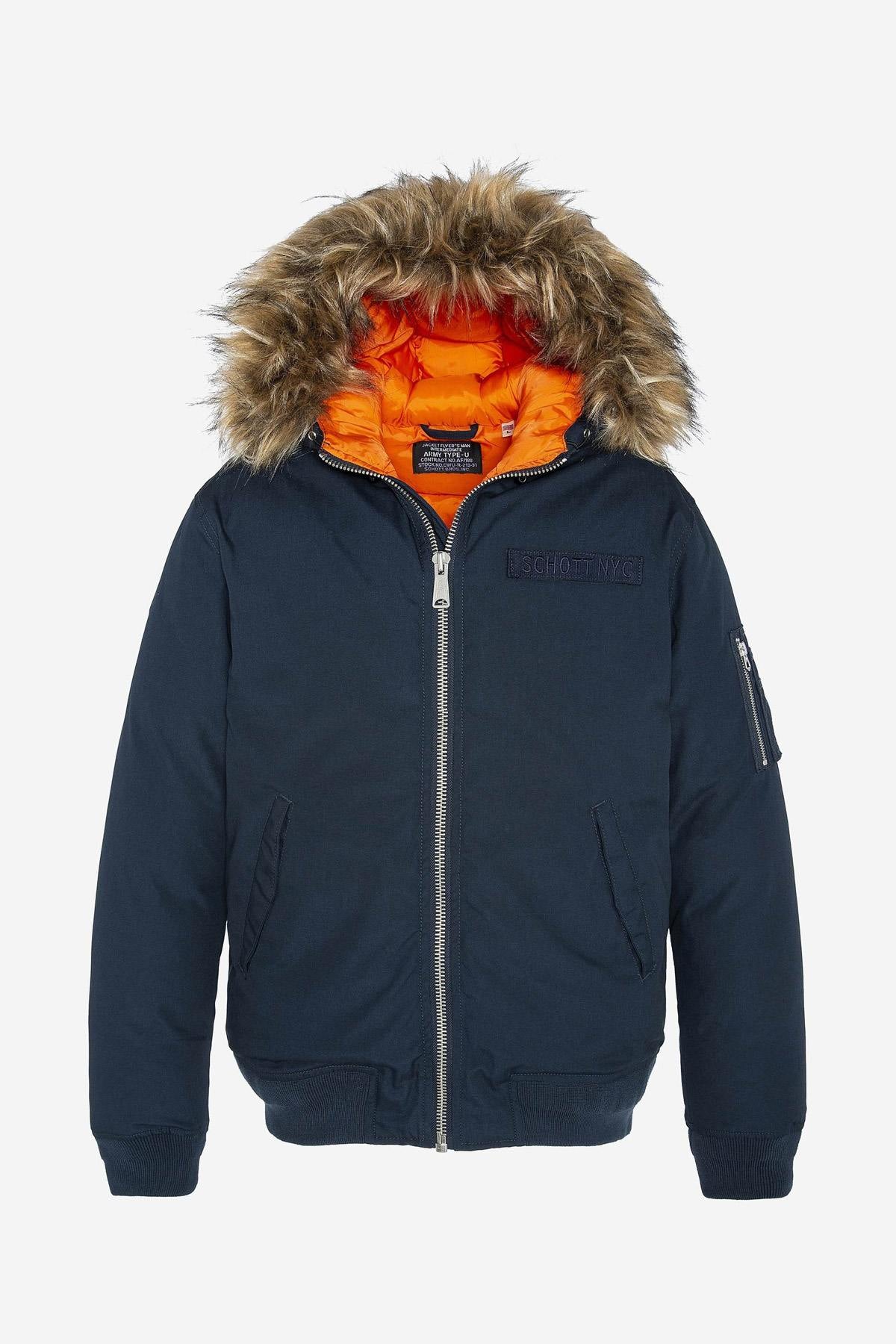 Snorkel-style fur-lined hooded jacket - Image n°1