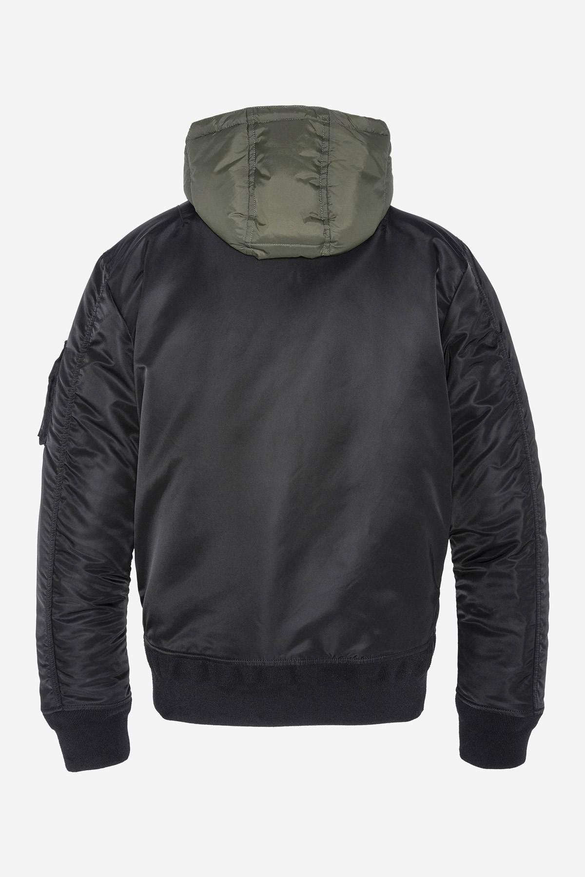 MA-1 black bomber jacket with removable bib - Image n°3