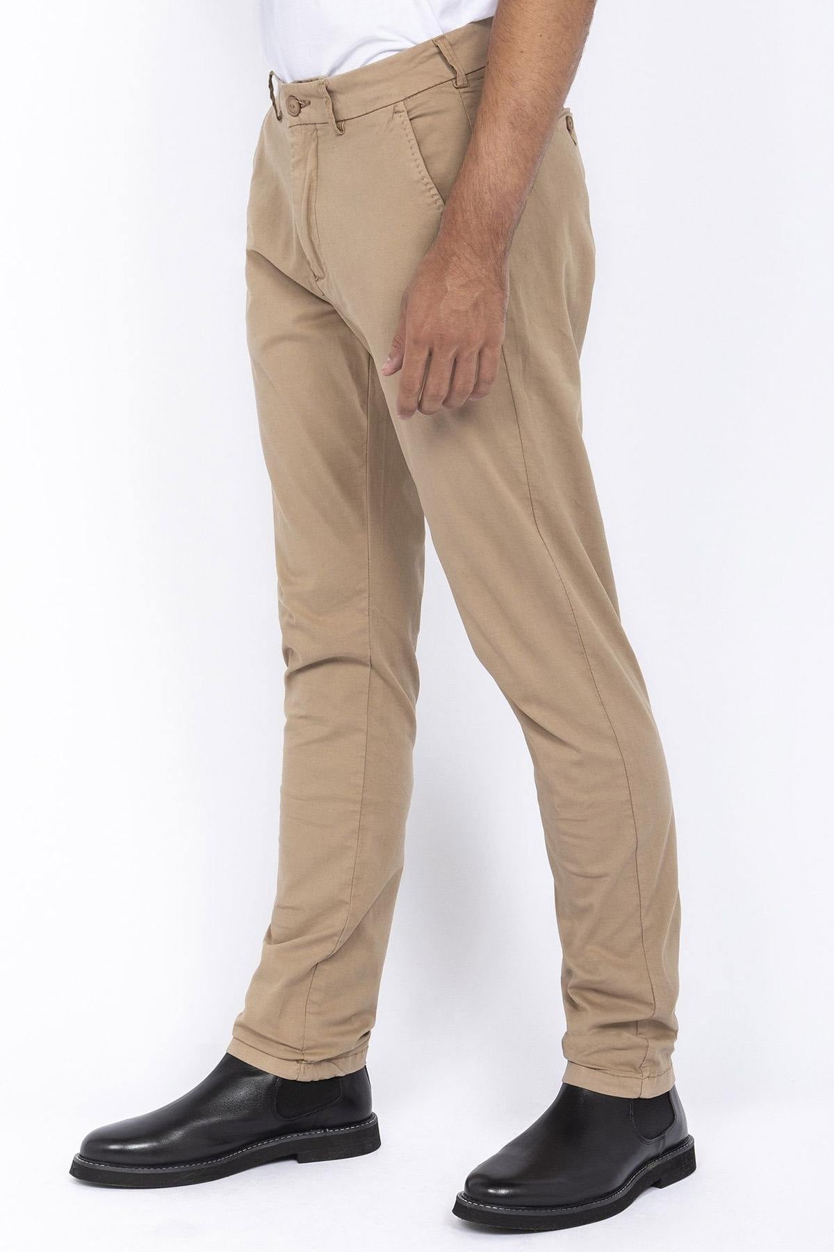 Beige chino pants - Image n°1