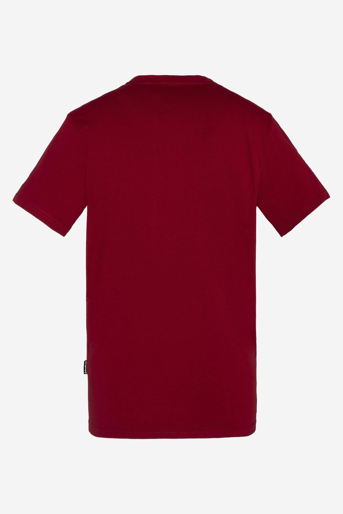 Dark red t-shirt with logo - Image n°2