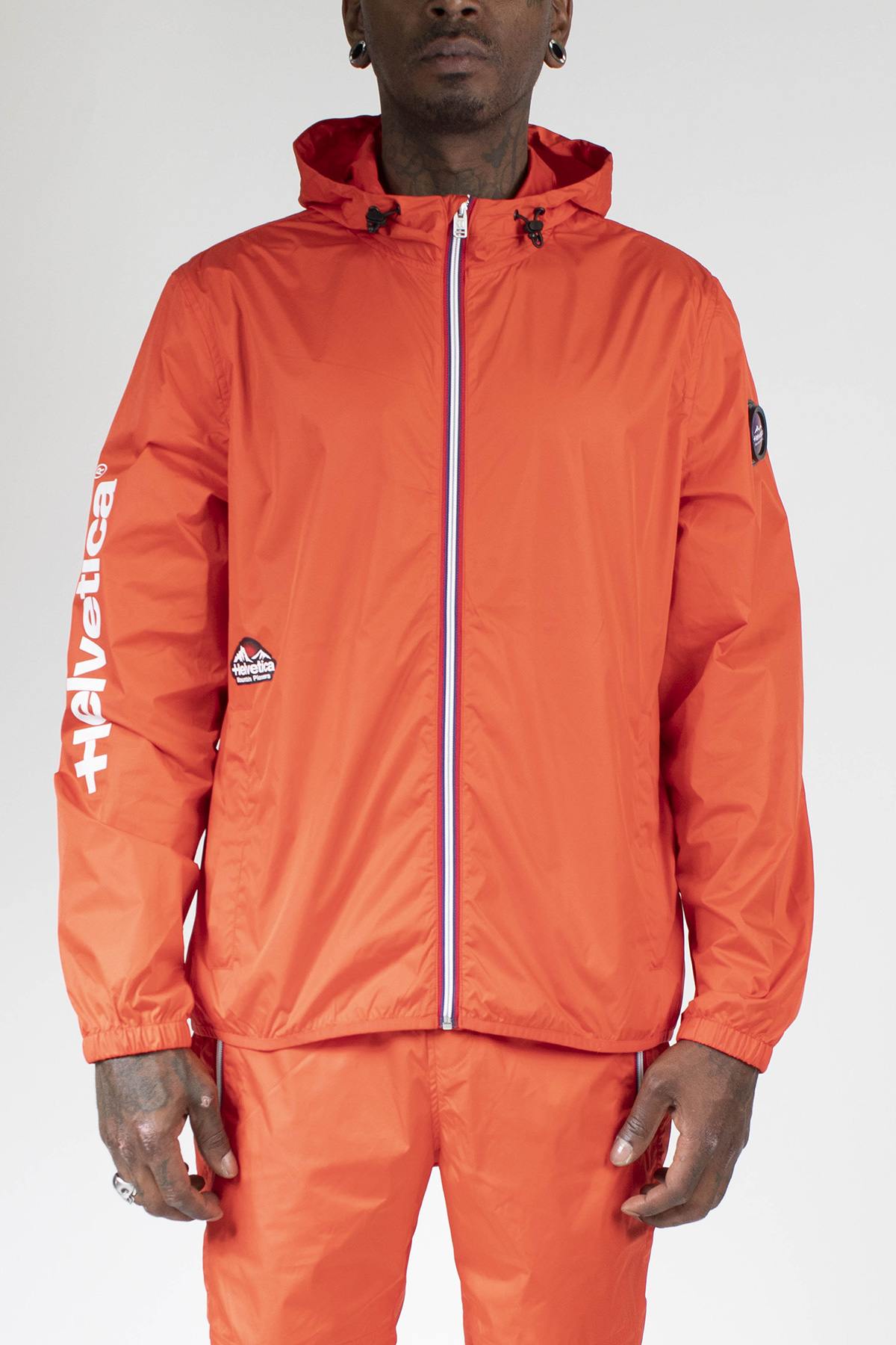 Coral hooded windbreaker - Image n°3