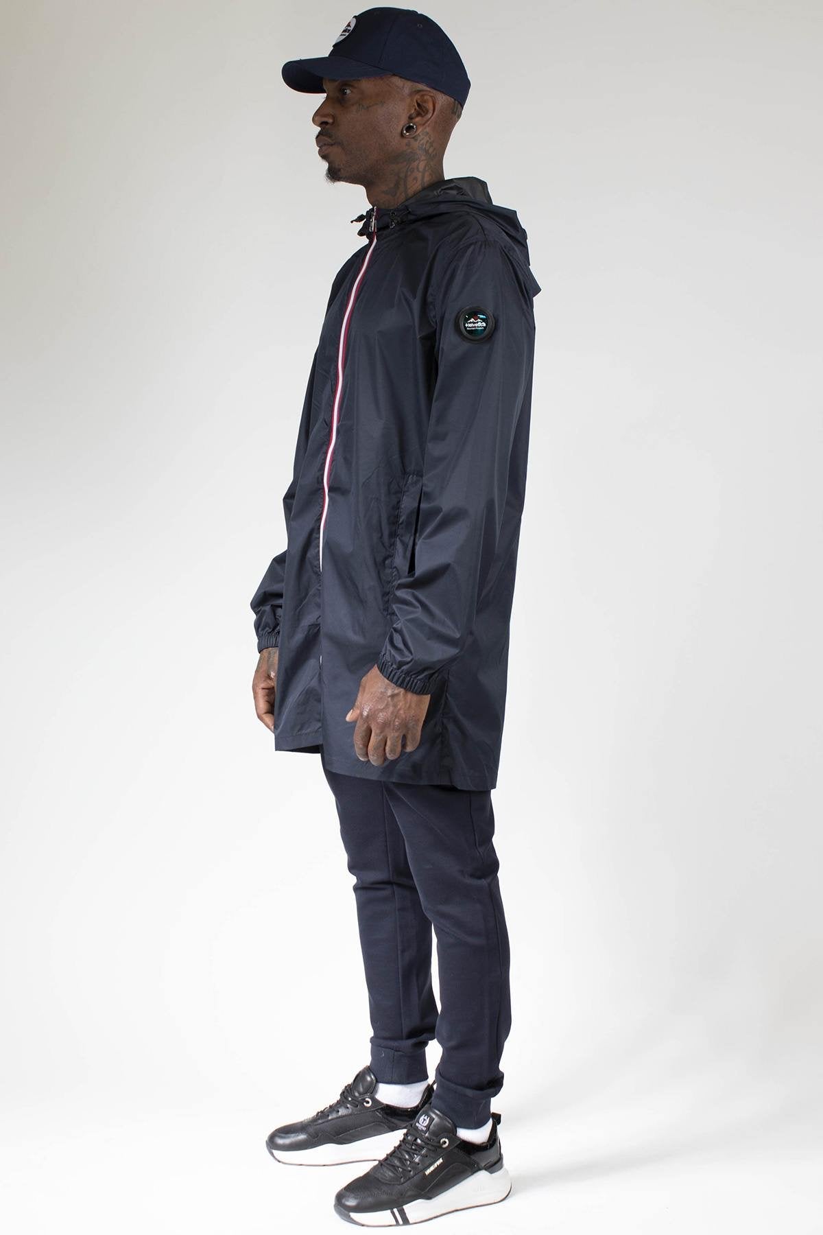 Long zipped windbreaker jacket - Image n°2