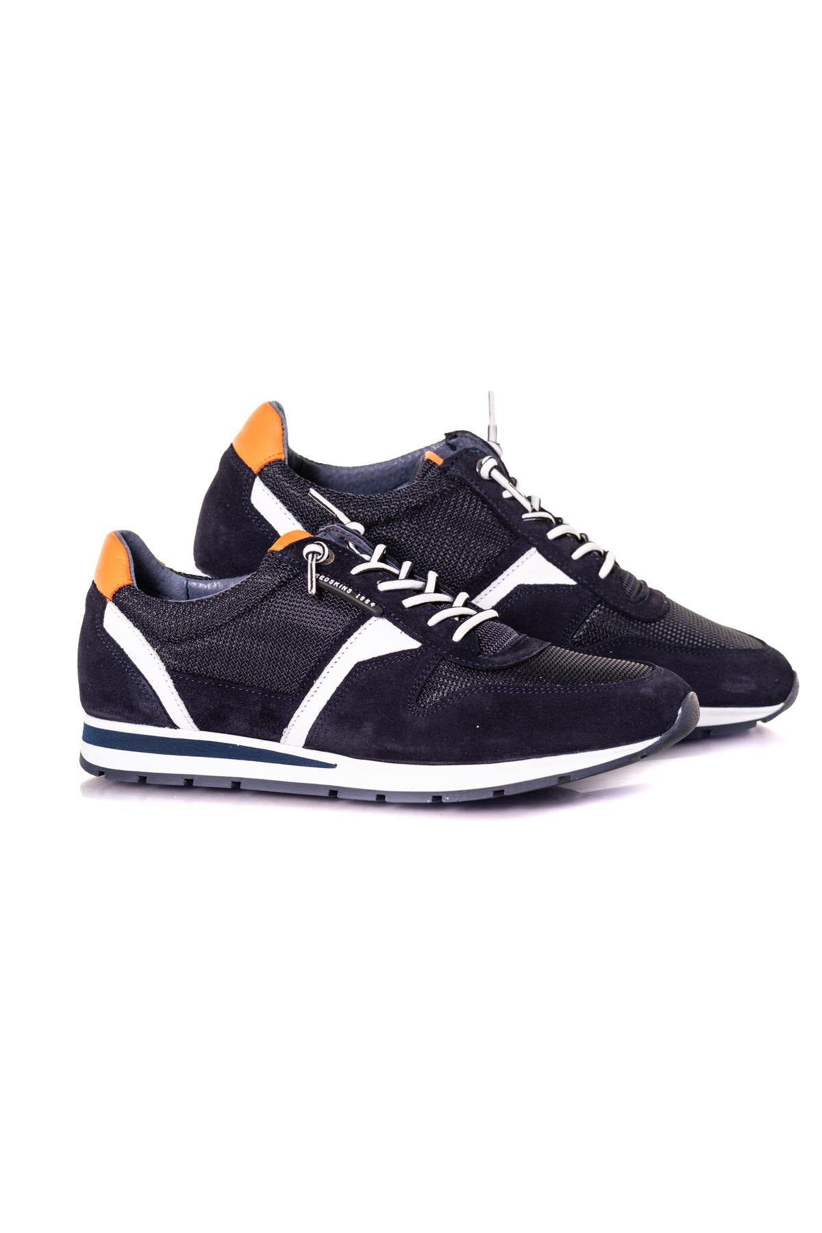 Men's navy blue sneakers - Image n°8