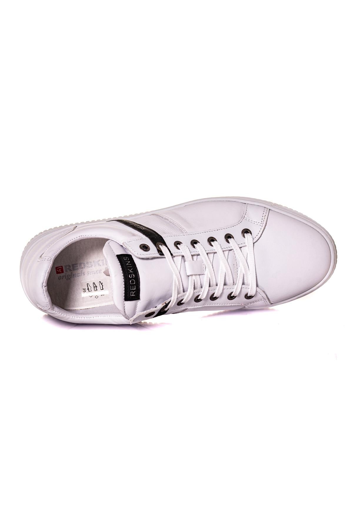 Men's white leather sneakers - Image n°8