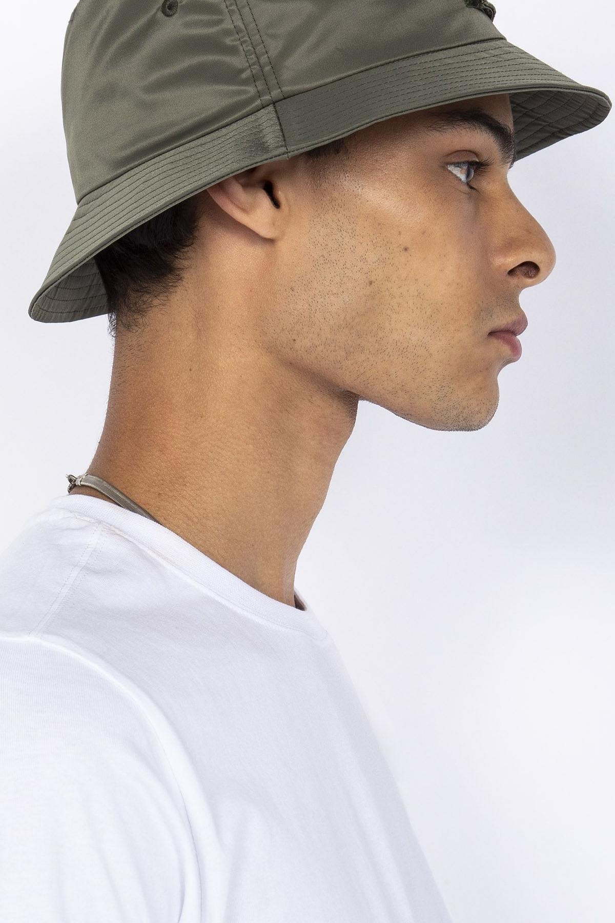 Khaki nylon bucket hat - Image n°6