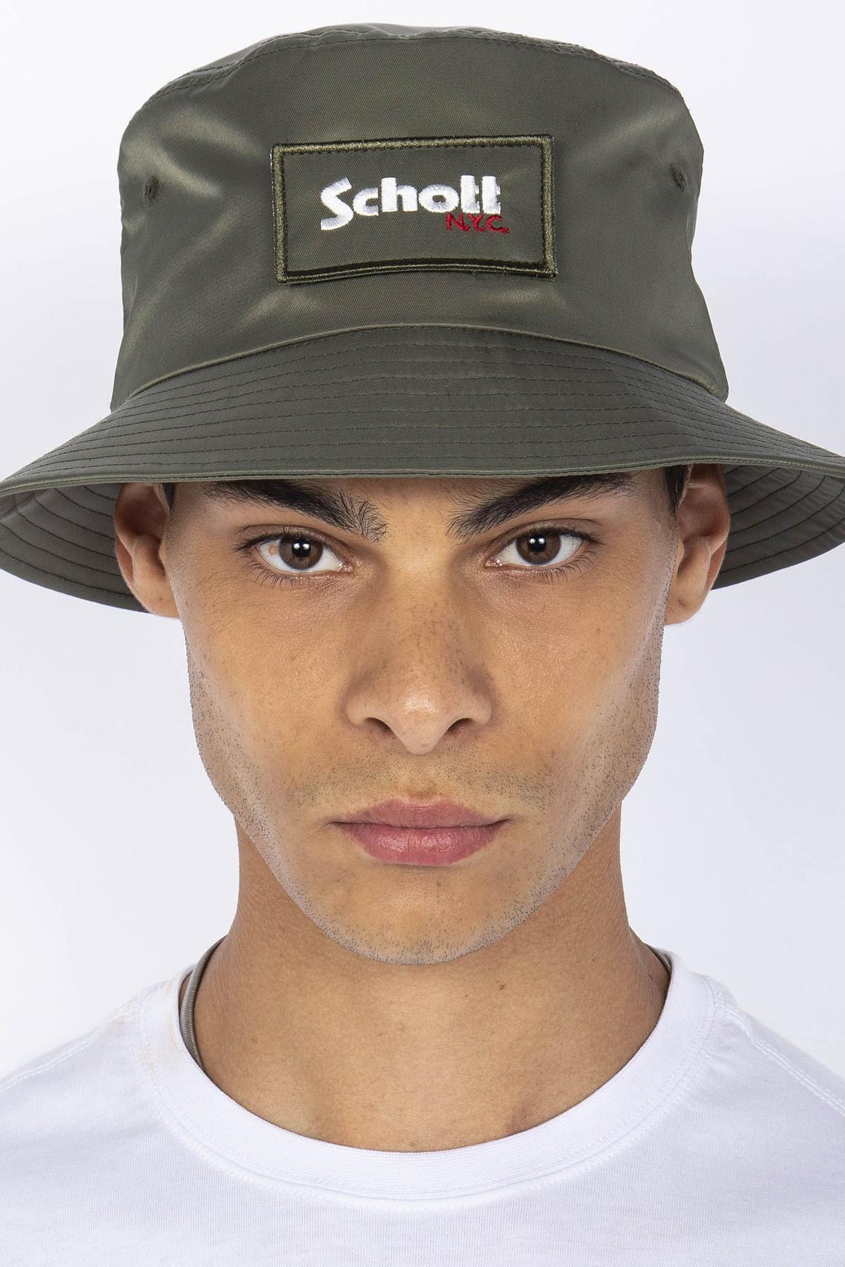 Khaki nylon bucket hat - Image n°4