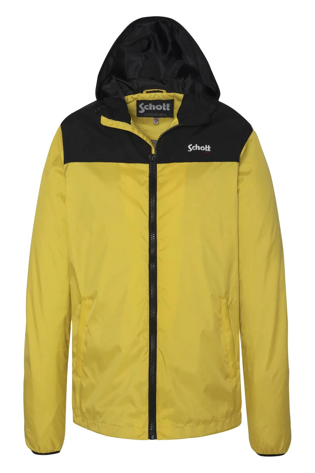 Men's yellow and black raincoat - Image n°2