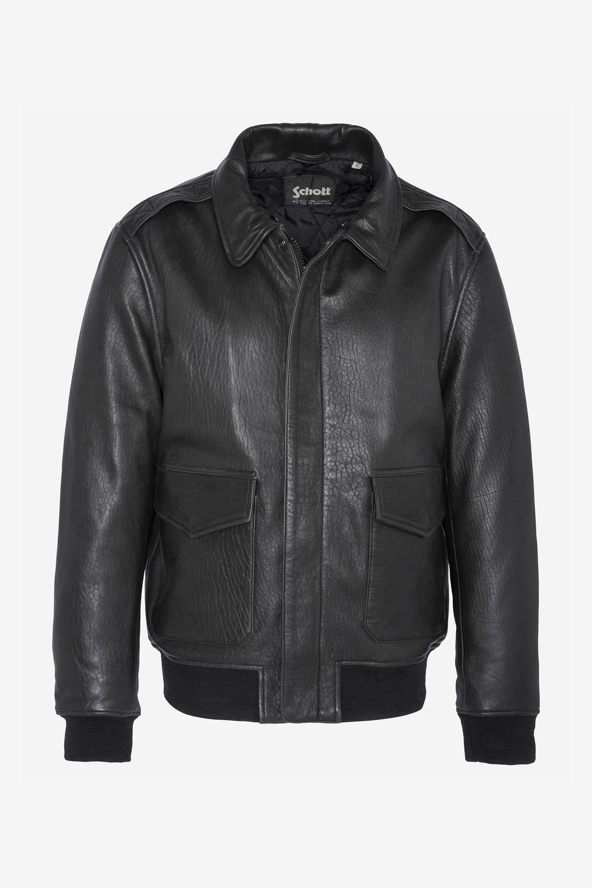 Flight Jacket in black patinated leather - Image n°8