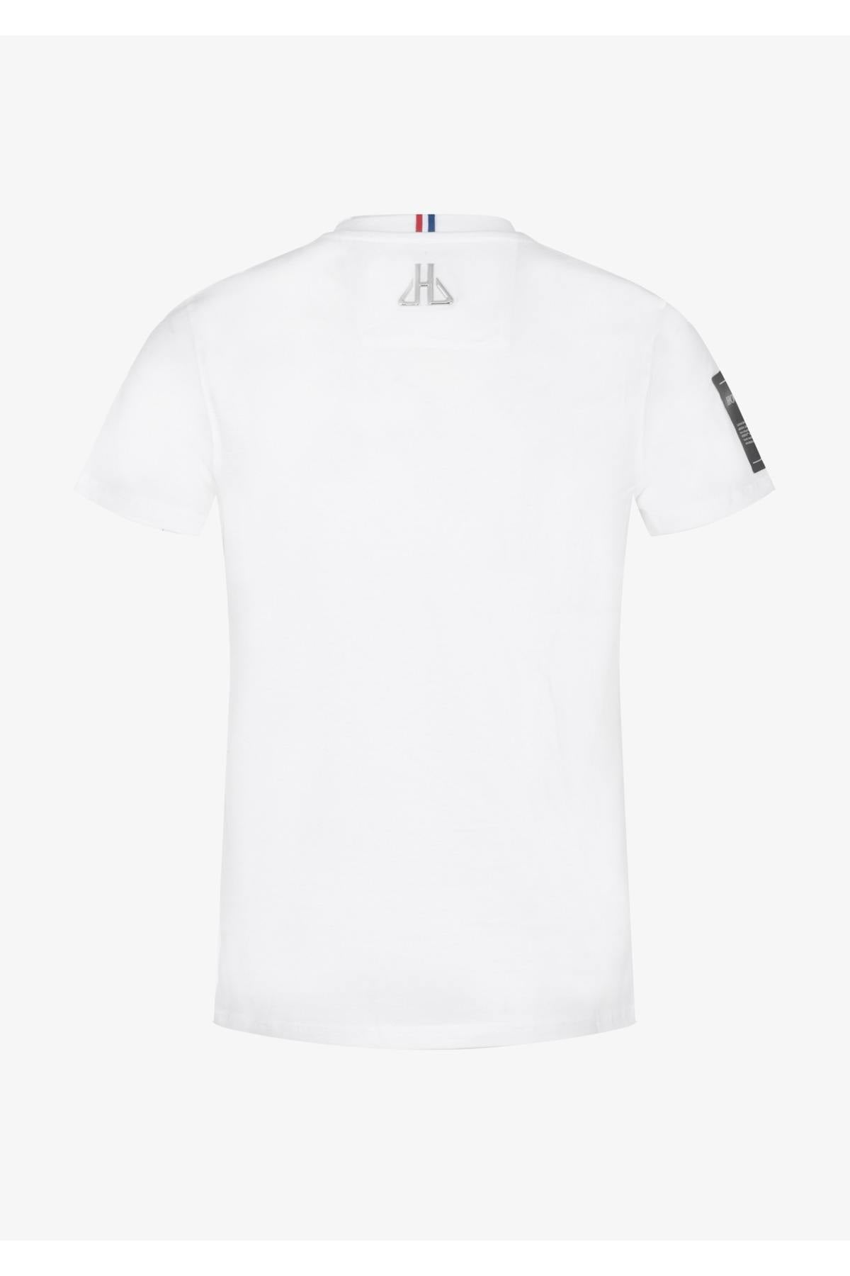 White tshirt with silver logo - Image n°13